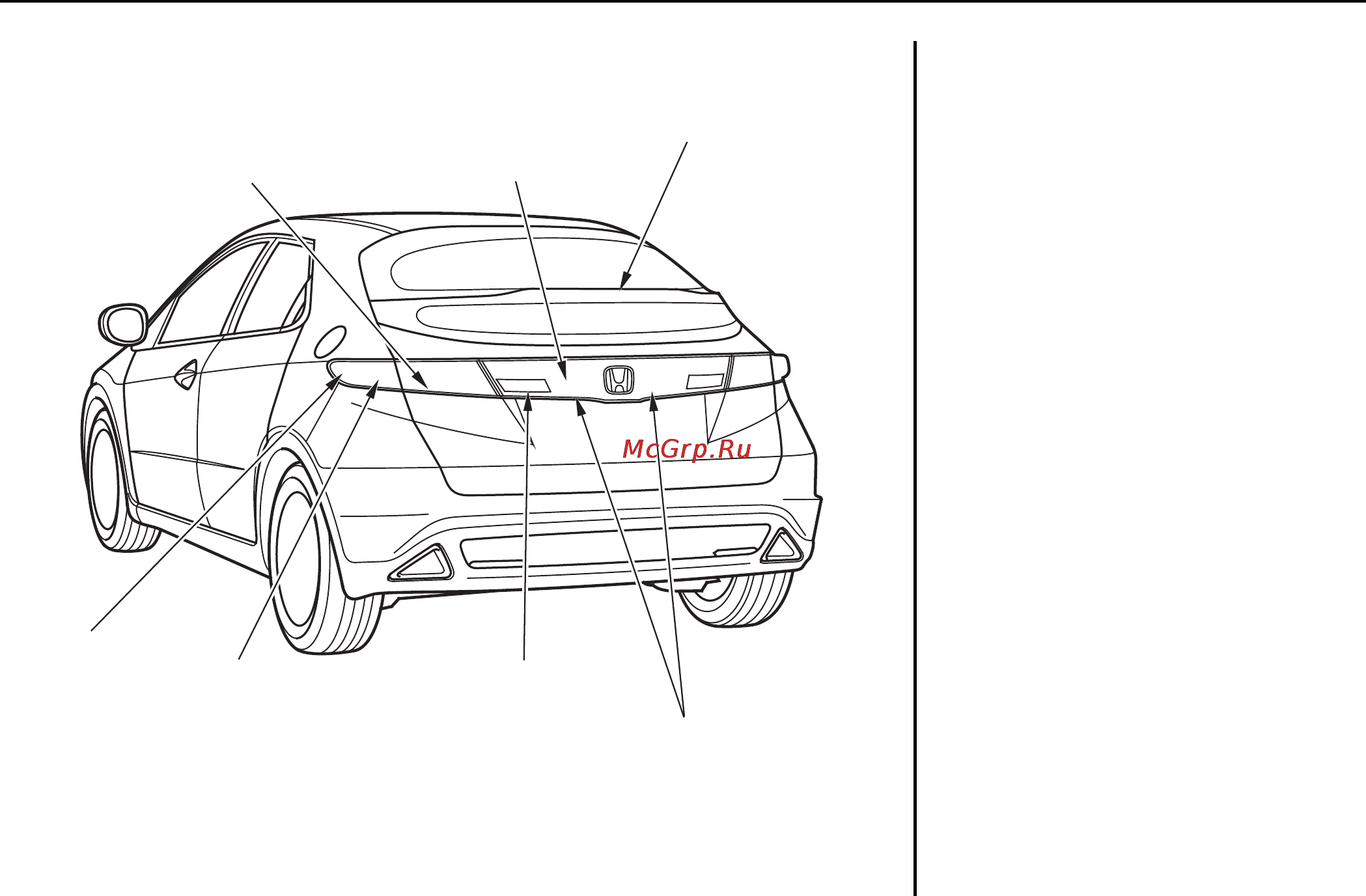 Honda Civic 5D [366/480] Приборы освещения и сигнализации