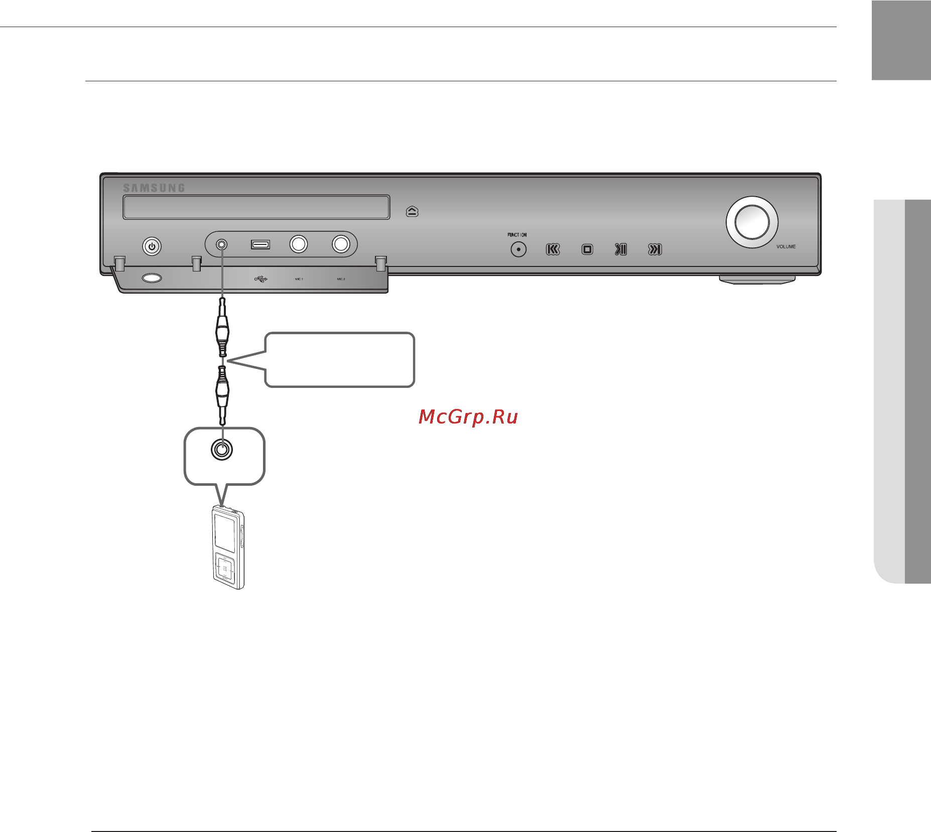 Samsung HT-TKZ216 [27/81] Подключение внешних источников звукового сигнала