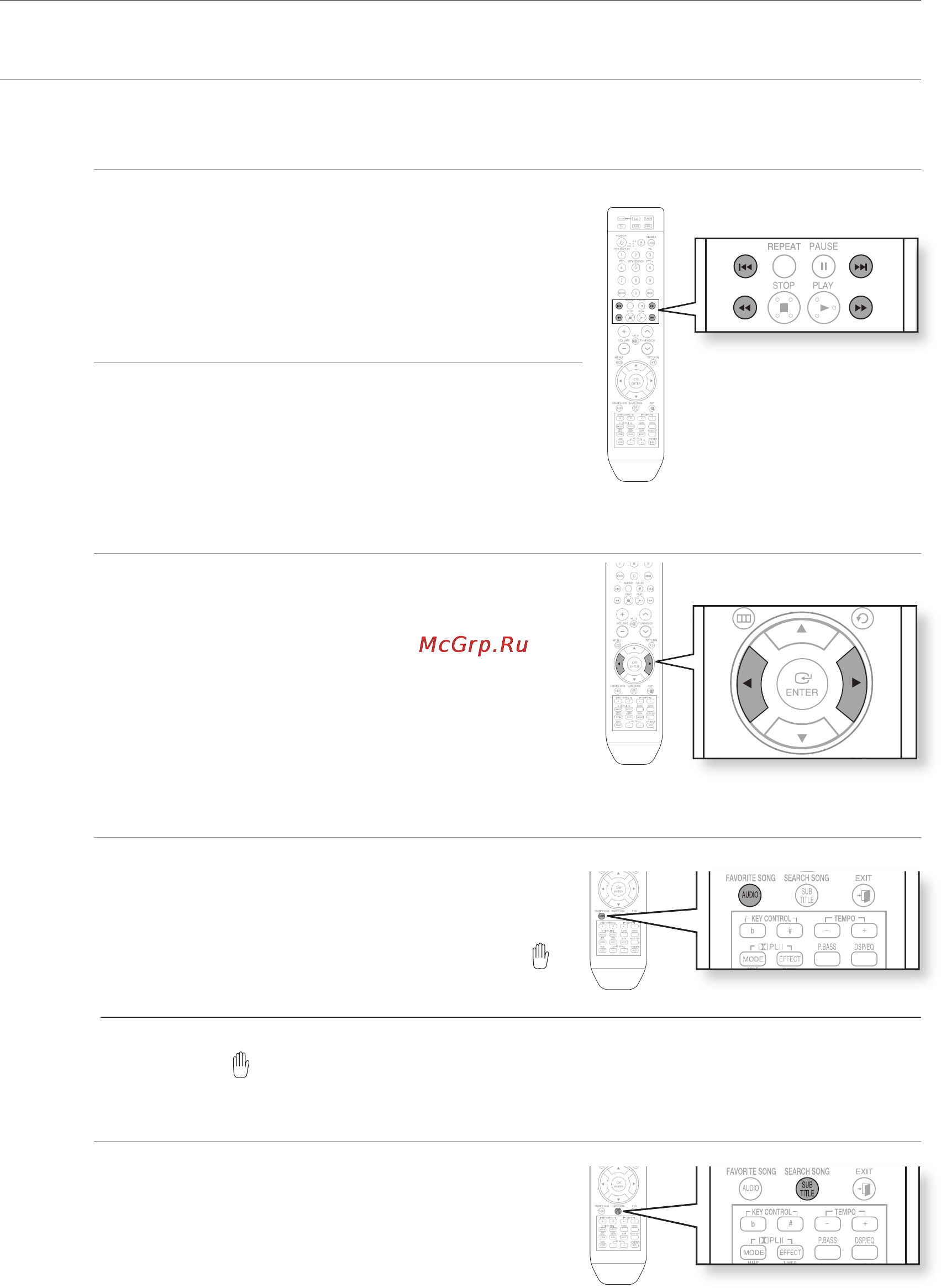 Samsung HT-TKZ216 [34/81] Если на диске записана только одна дорожка звукового сопровождения появится значок