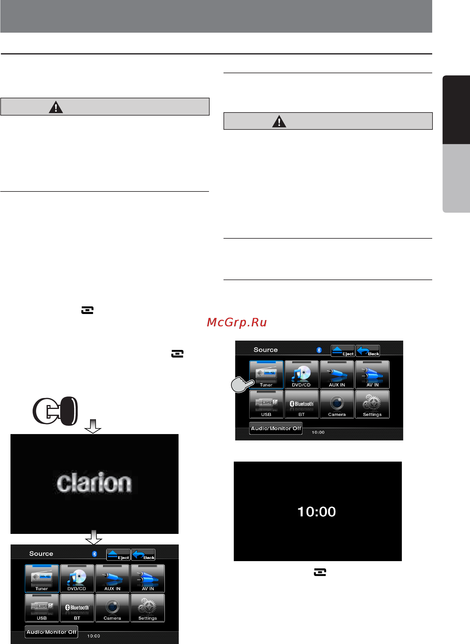 Clarion VZ 401E [16/55] Русский
