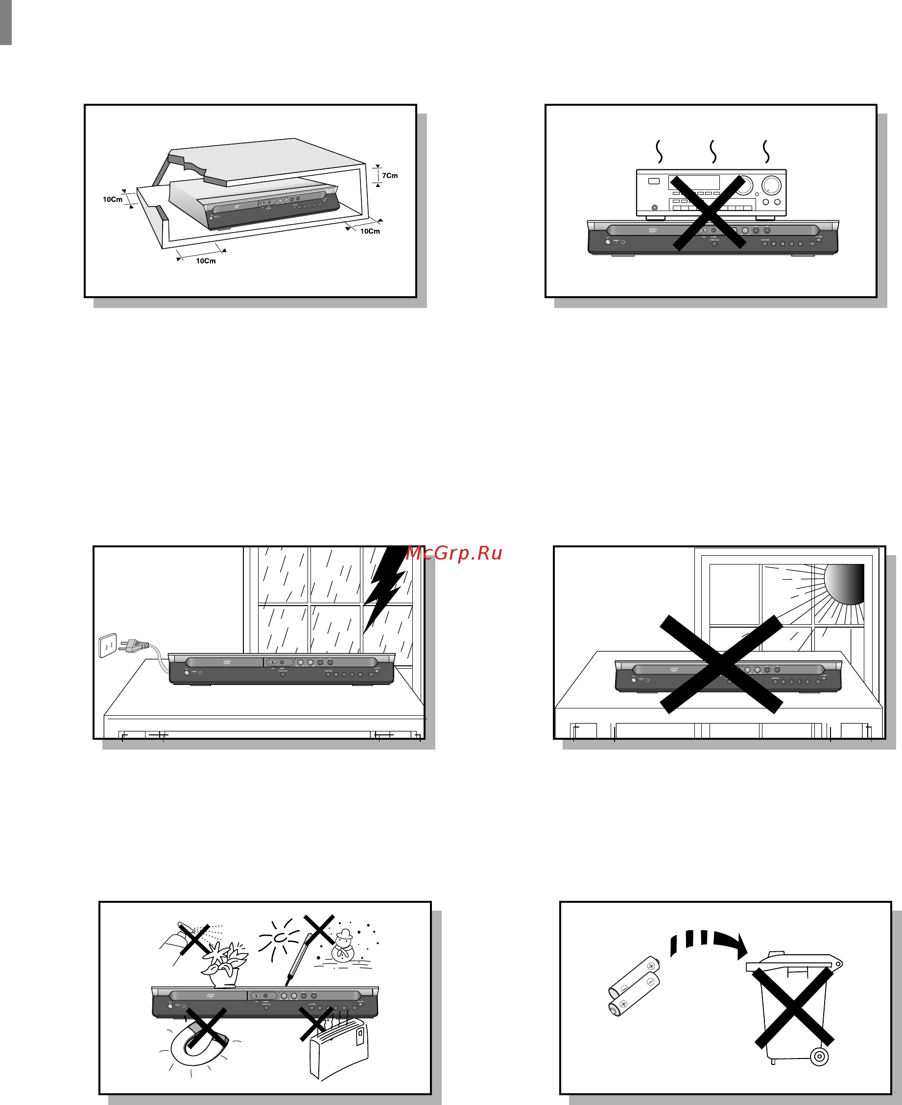 Samsung HT-KP70R [3/95] Меры предосторожности