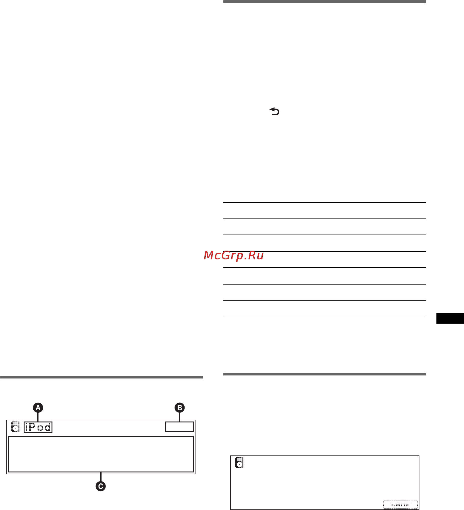 Sony DSX-S200X [21/172] Display items