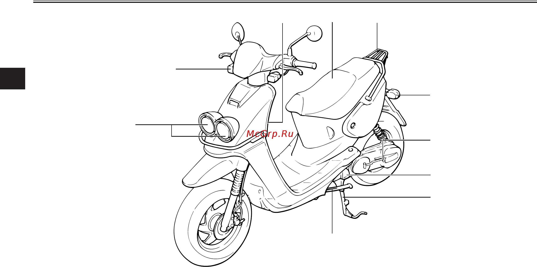 Yamaha BWS 100 YW100E (2004) [14/81] Îïèñàíèå