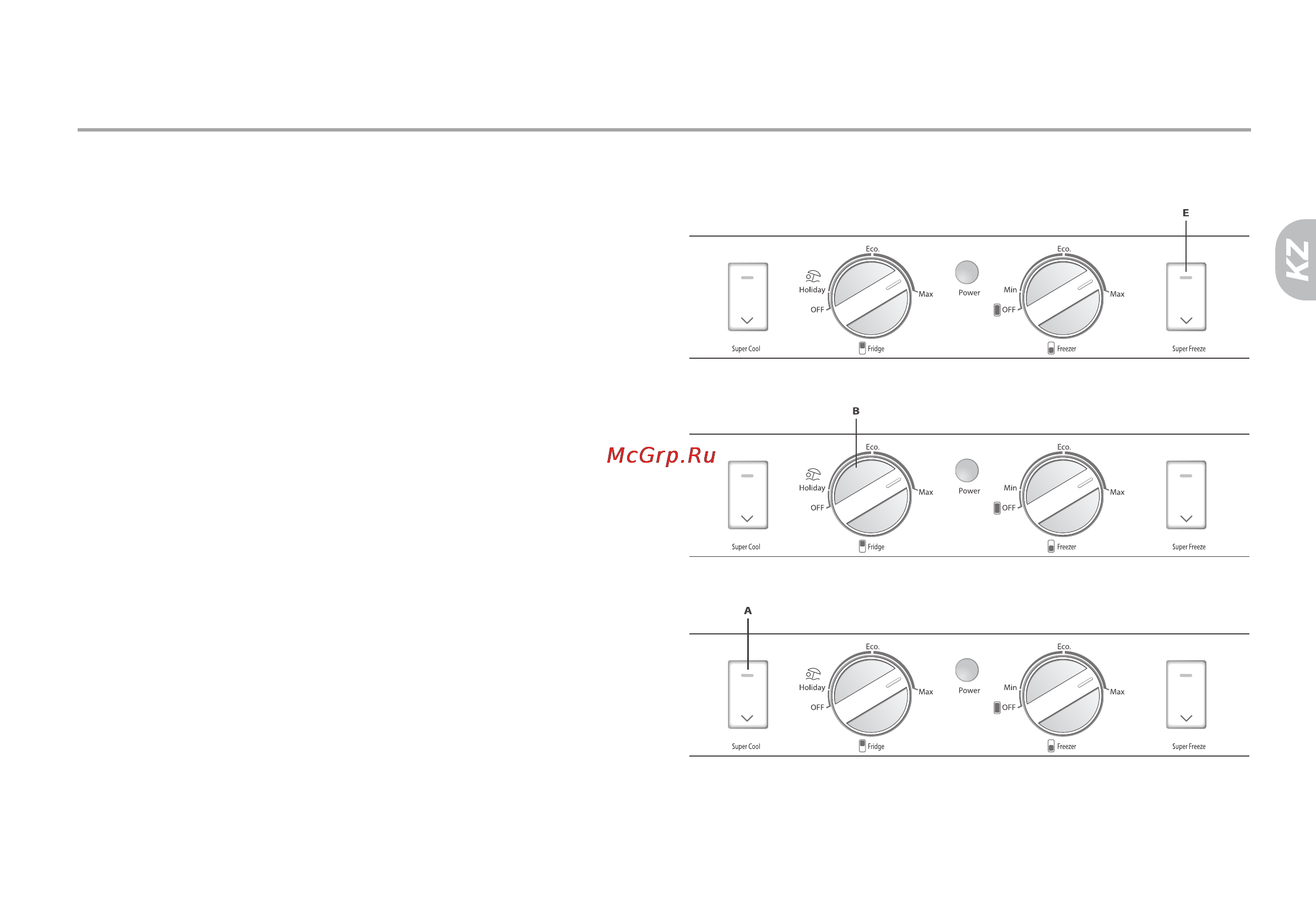 Haier CFL633CE [75/94] Cfe индексті модельдердің басқару панелінің функциялары және қолданылу мақсаттары