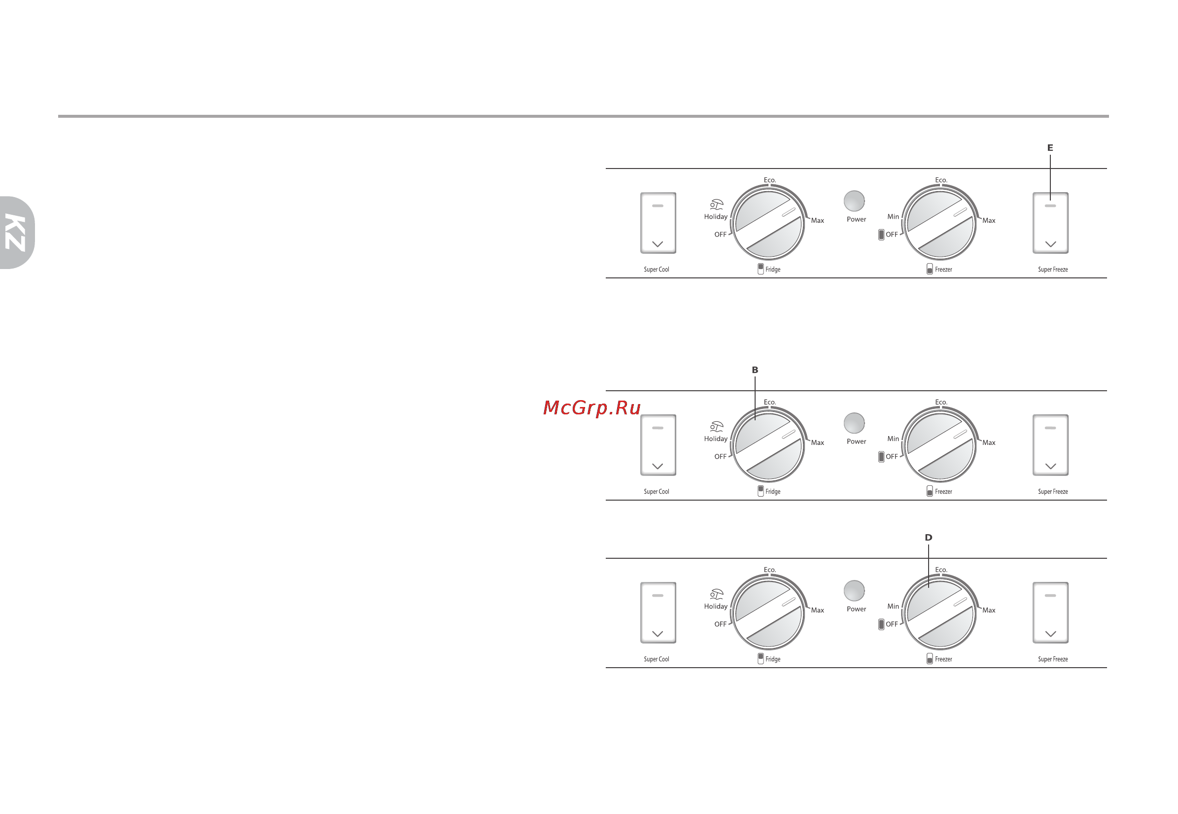 Haier CFL633CC [76/94] Cfe индексті модельдердің басқару панелінің функциялары және қолданылу мақсаттары
