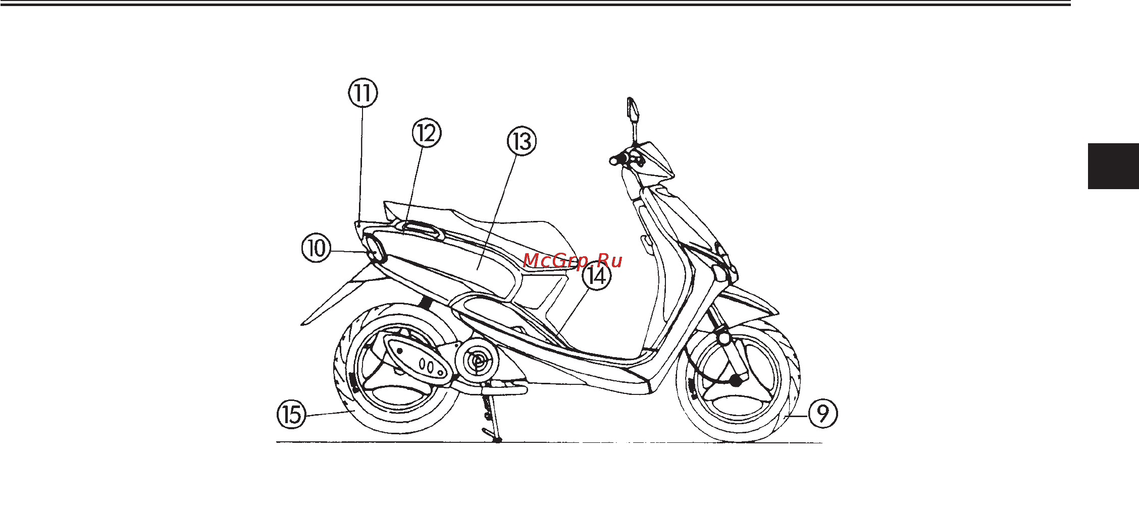 Yamaha Neos 50 YN50 (2004) [15/84] Âèä ñïðàâà
