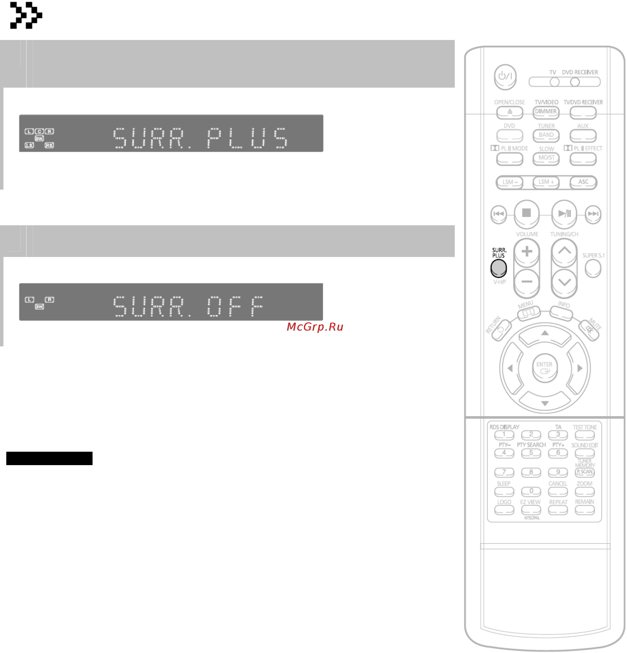Samsung HT-DS960 [74/89] Функция surround plus