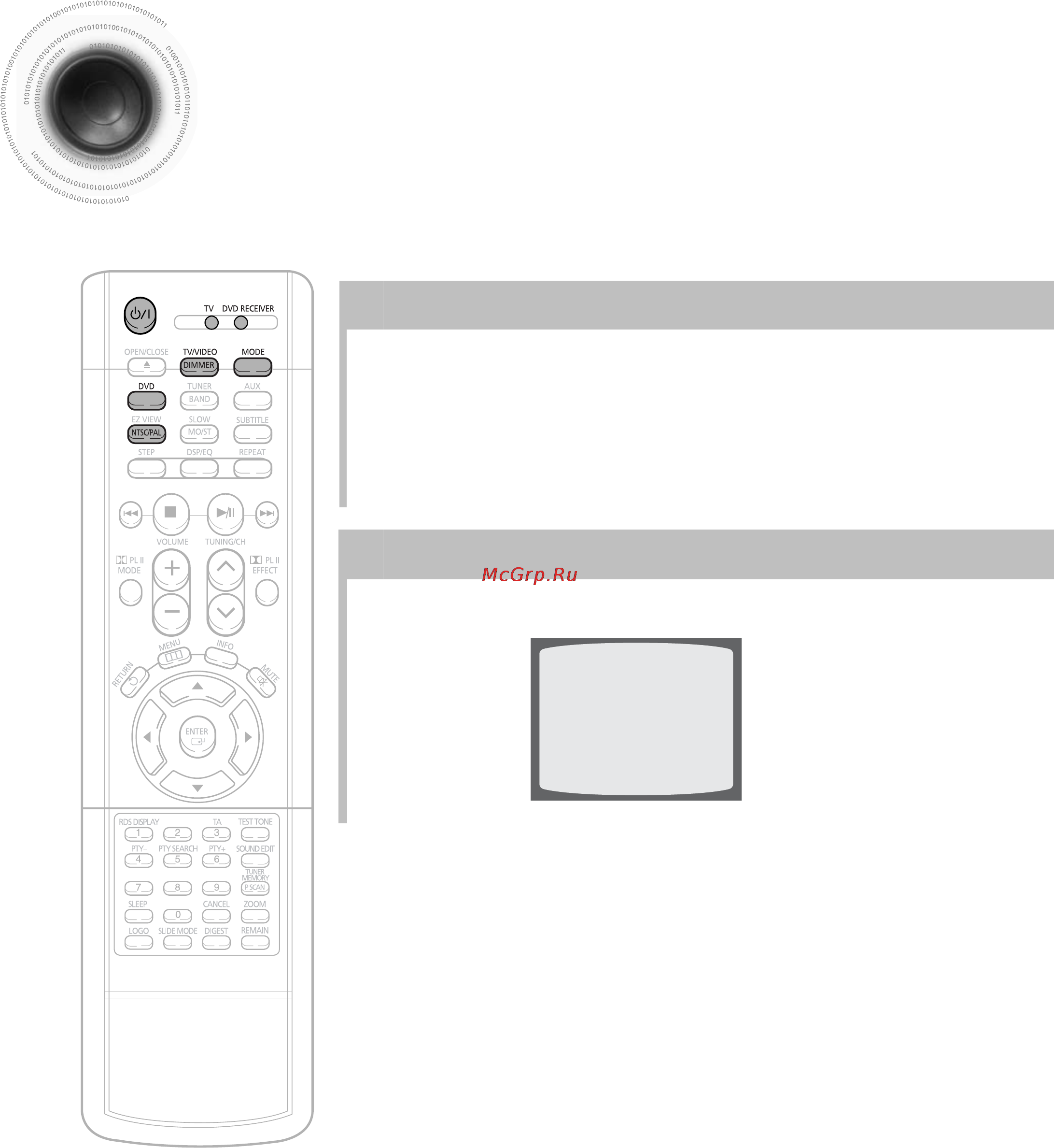 Samsung HT-DS490 [22/81] Подготовка проигрывателя к работе