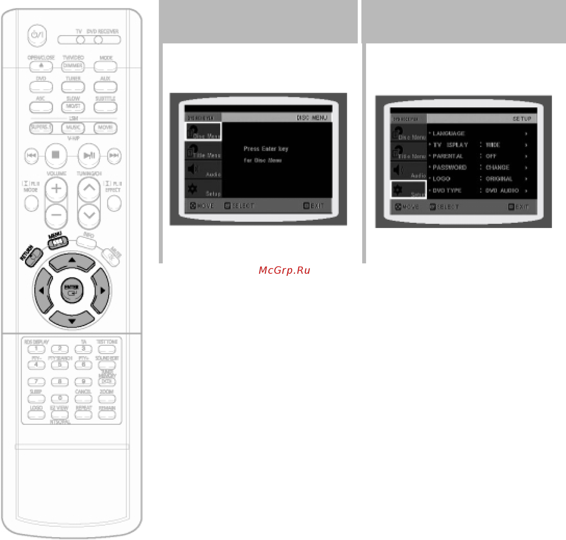 Samsung HT-DS1000 [50/85] Установка родительского контроля возрастной категории зрителя