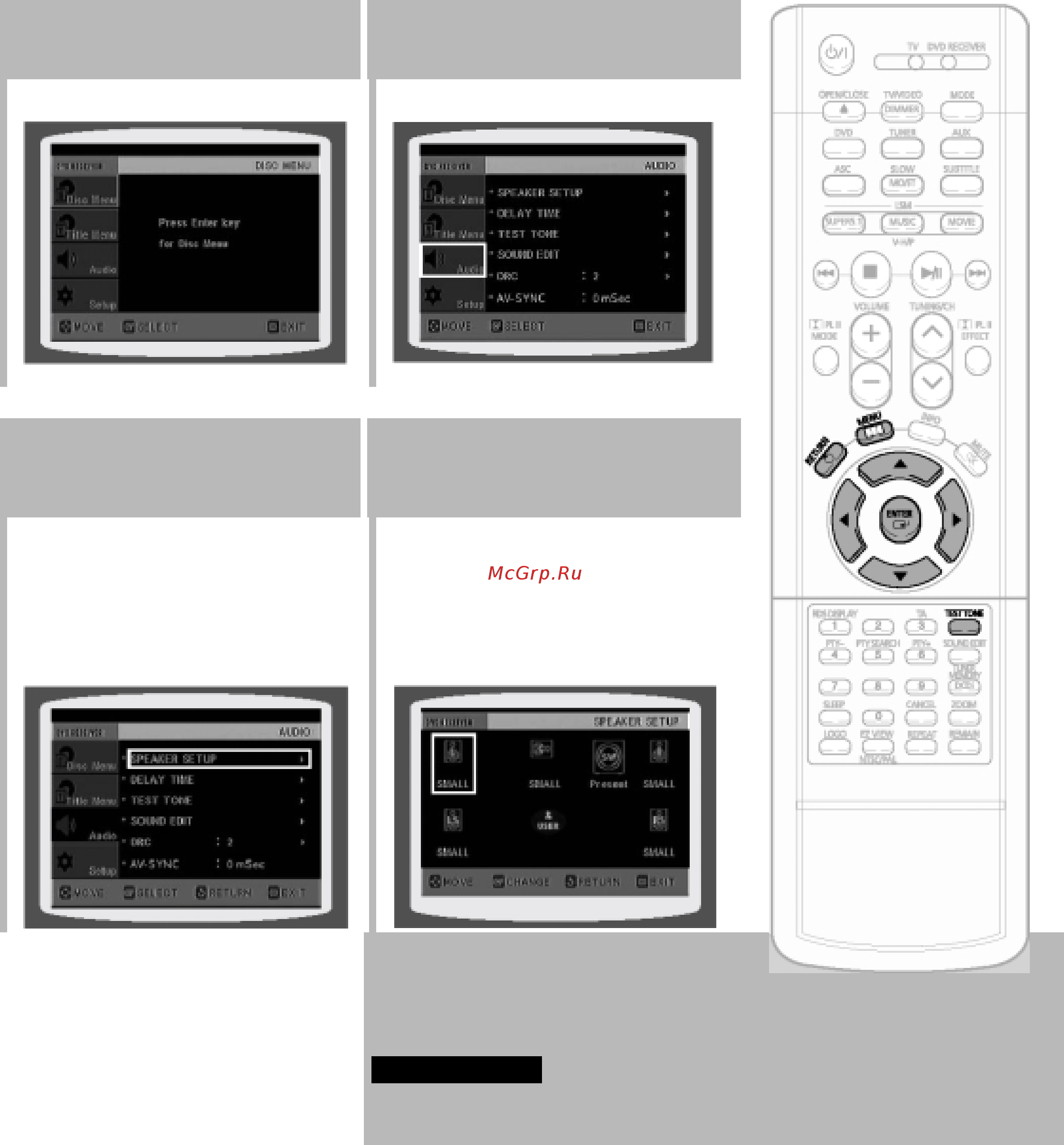 Samsung HT-DS1000 [58/85] При остановленном воспроизведении нажмите кнопку menu меню