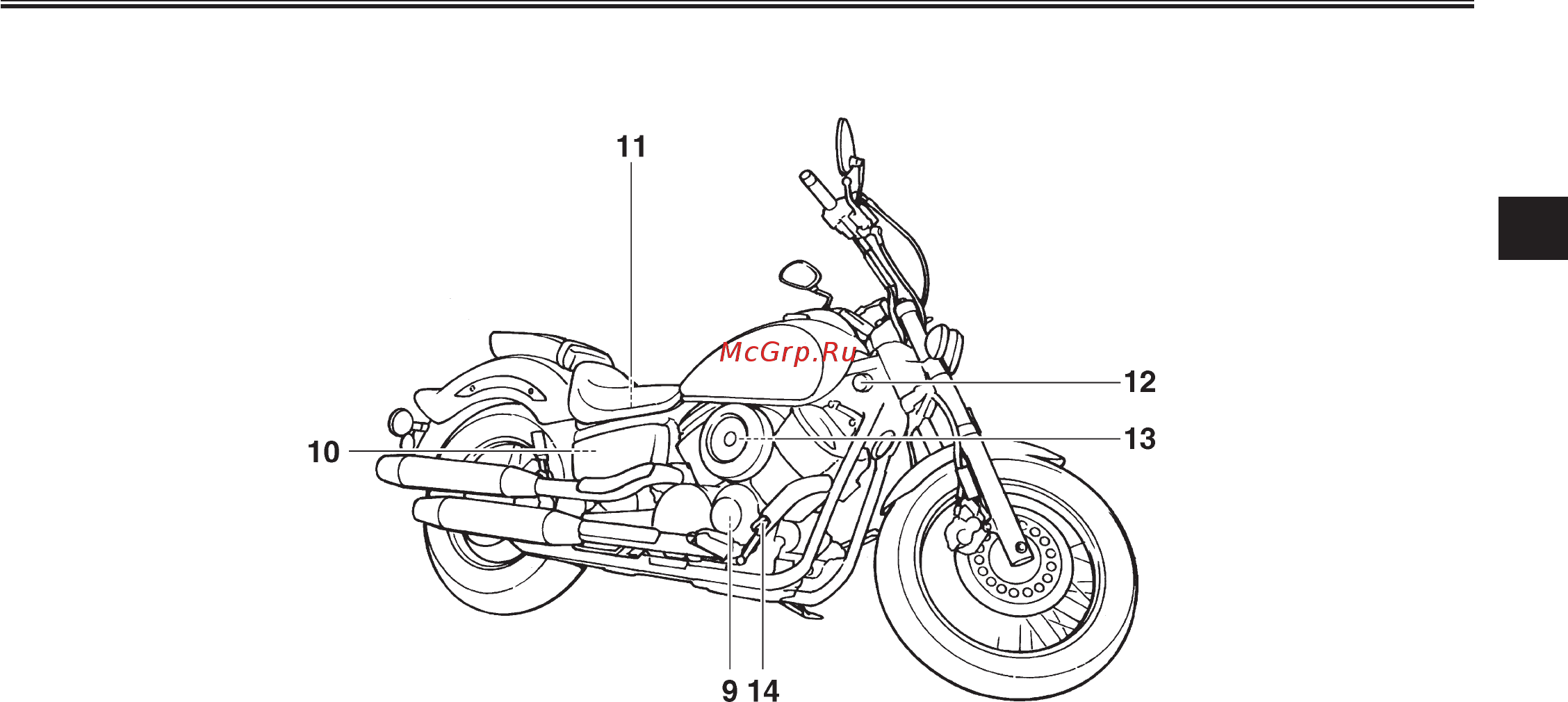 Yamaha Drag Star XVS1100 (2003) [13/110] Âèä ñïðàâà xvs1100