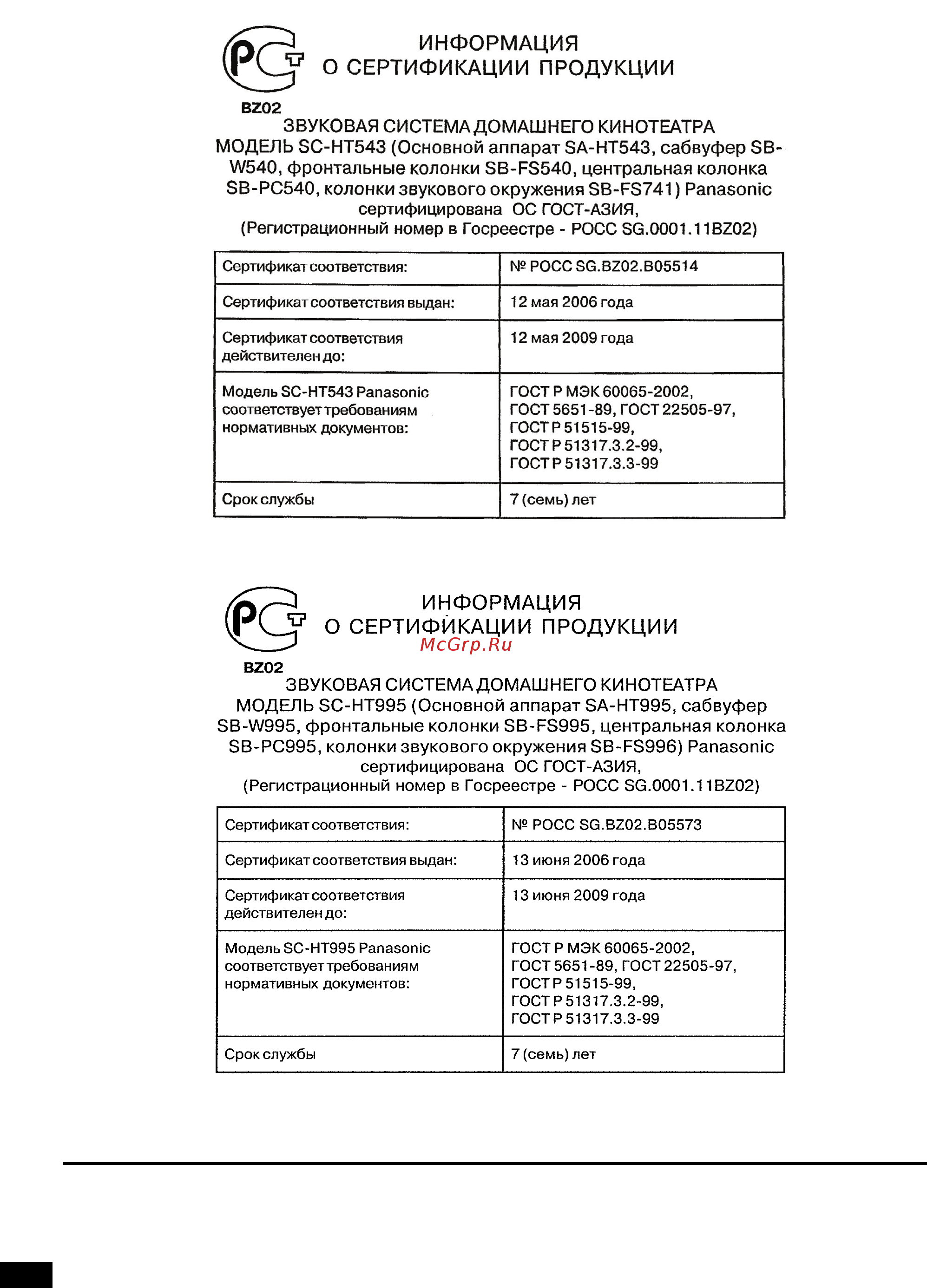 Panasonic SC-HT543 Инструкция по эксплуатации онлайн [48/96] 11989