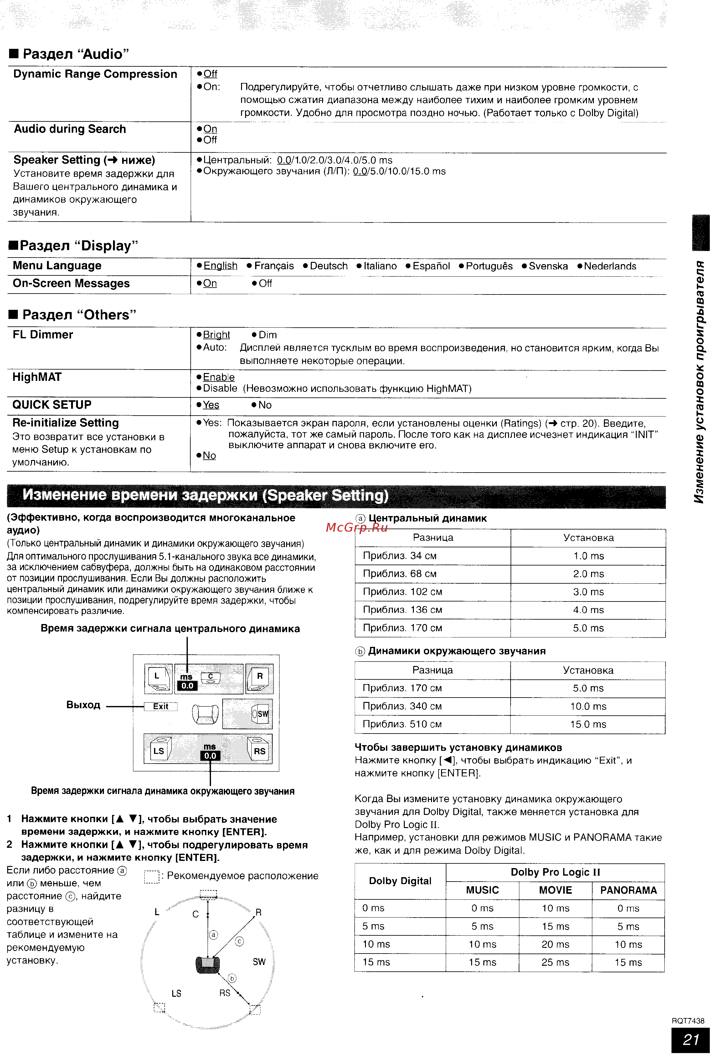 Panasonic SC-HT928 [21/35] Audio during search