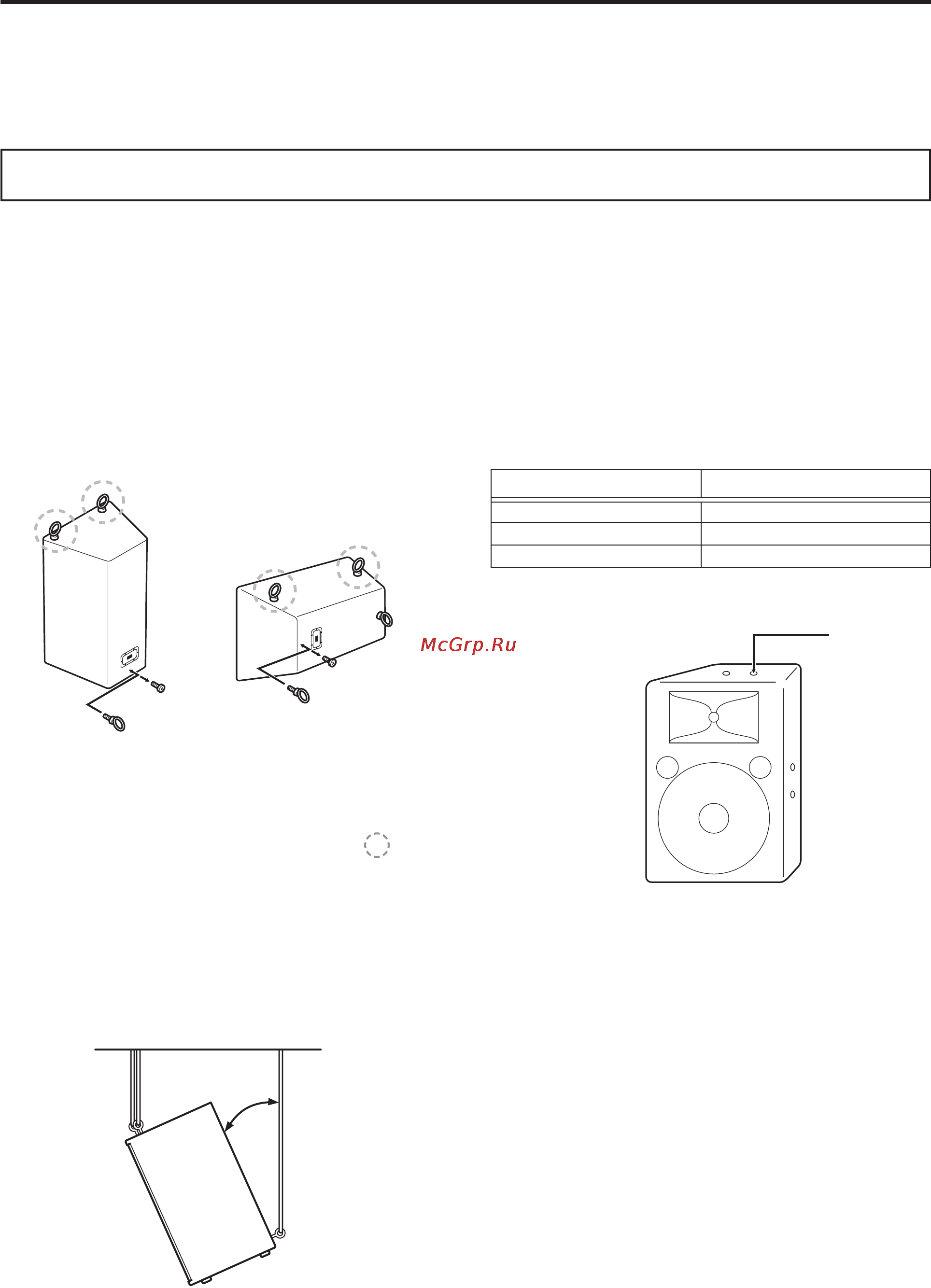 Yamaha C112V [6/11] Навесной монтаж и установка кронштейна