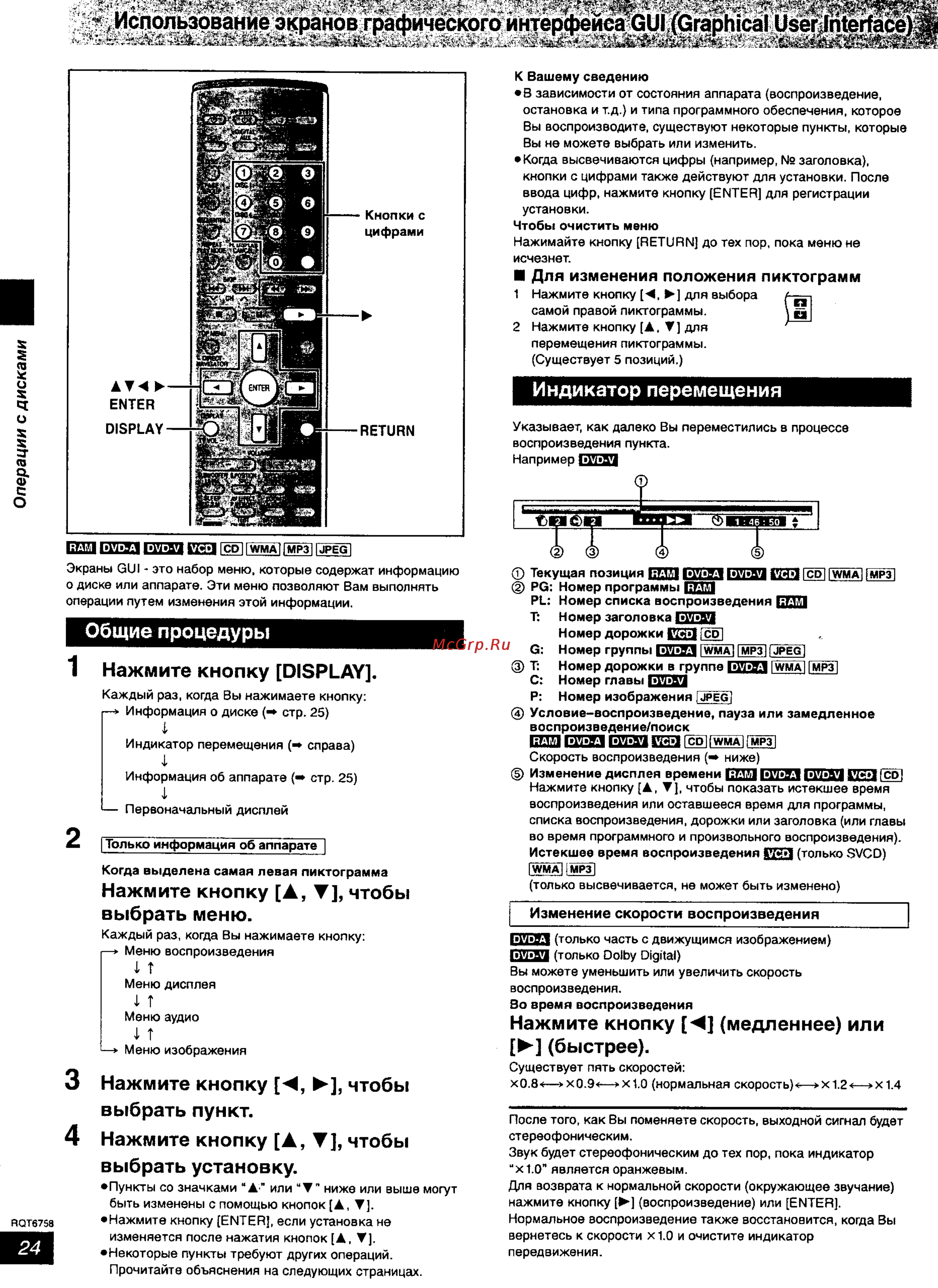 Panasonic SC-HT700 [24/43] Использование экранов графического интерфейса gui graphical usehfnterfacé