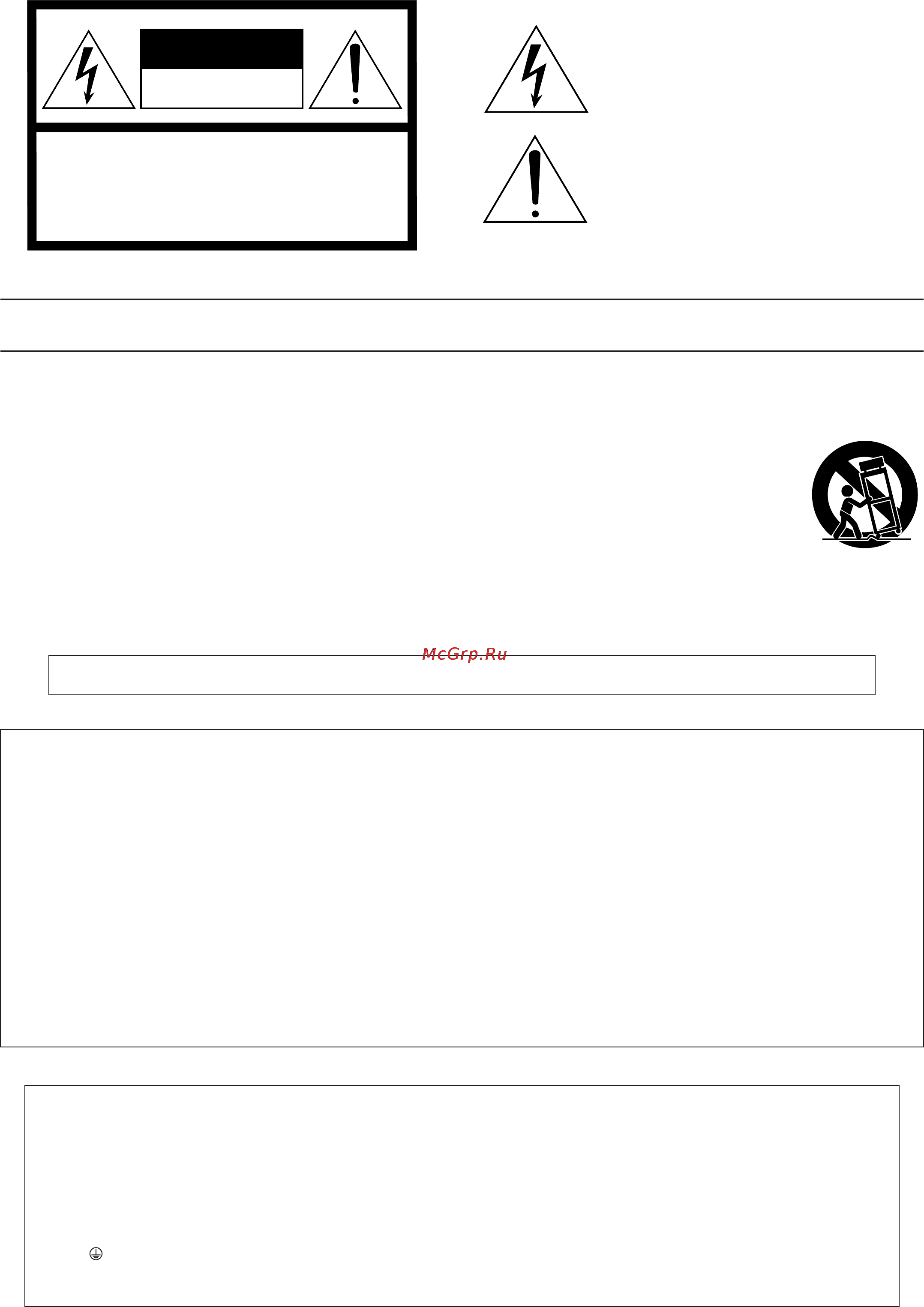 Yamaha MSR250 [2/11] Important safety instructions