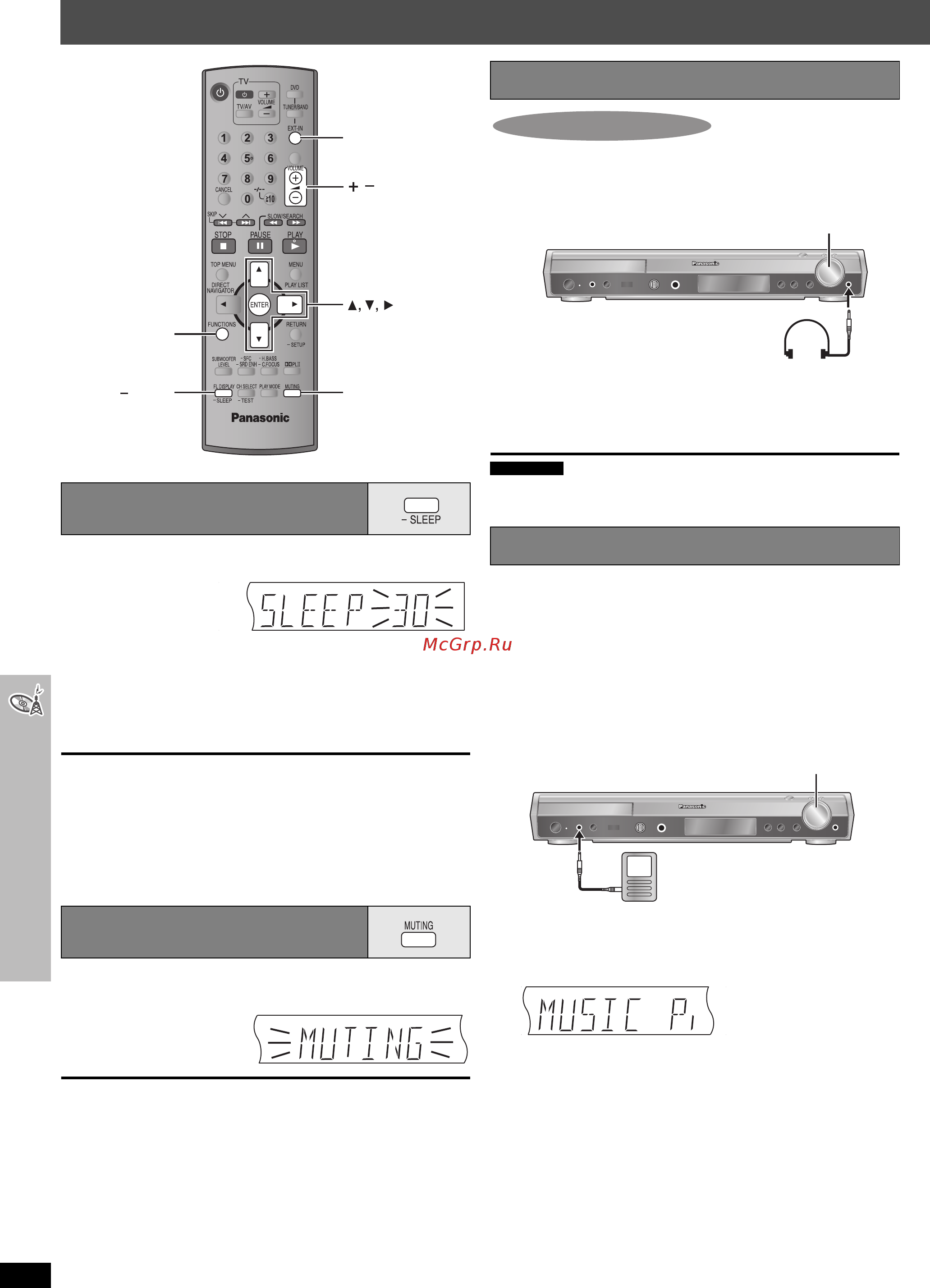 Panasonic SC-HT895 [34/88] Использование music port