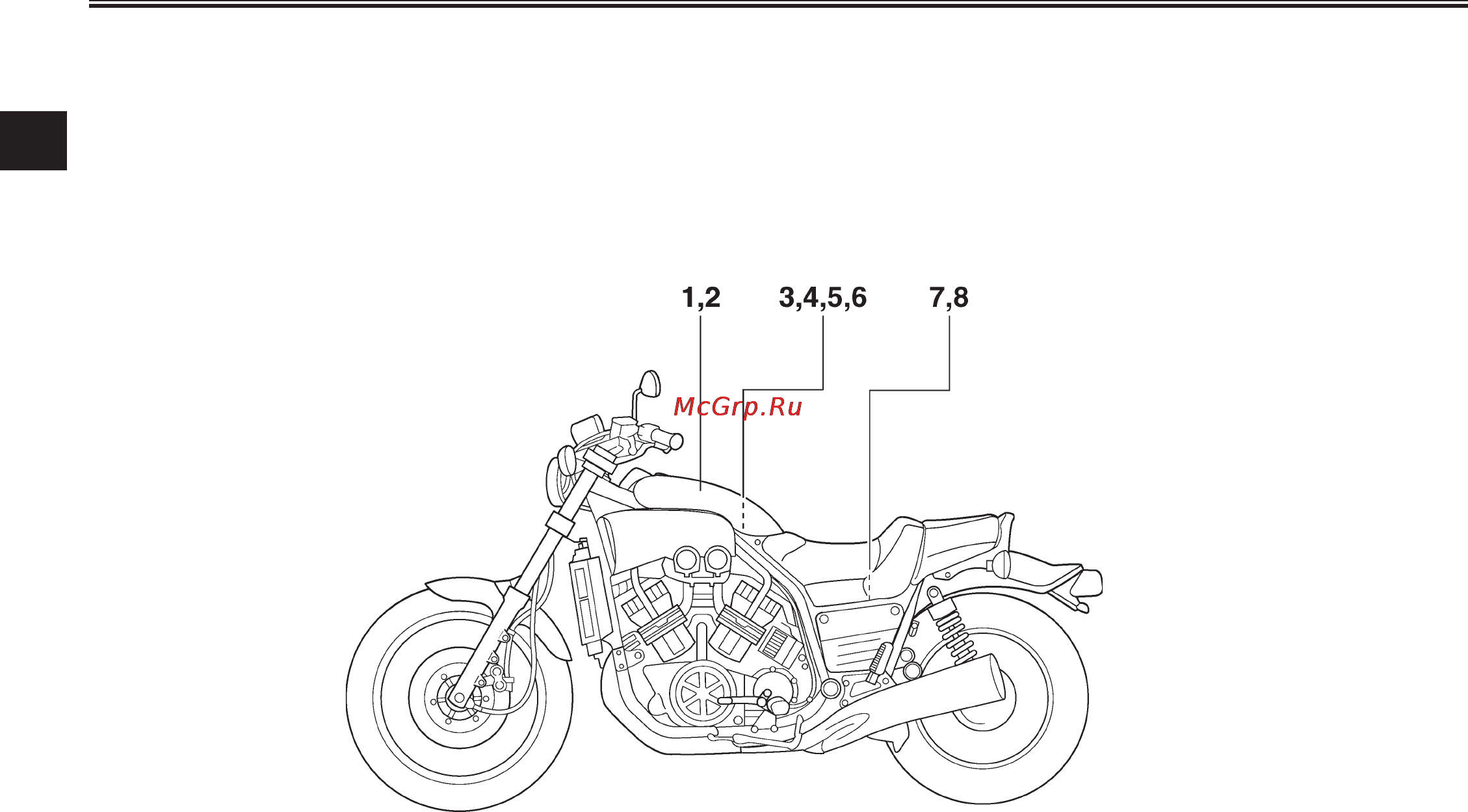 Yamaha V-Max VMX12R (2003) [18/136] Q q q q q èíôîðìàöèß ïî òåõíèêå áåçîïàñíîñòè