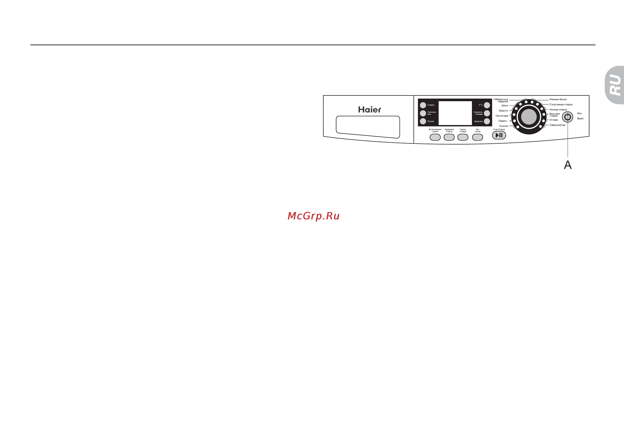 Haier HW-FS1050TXVEME [15/78] Режимы работы
