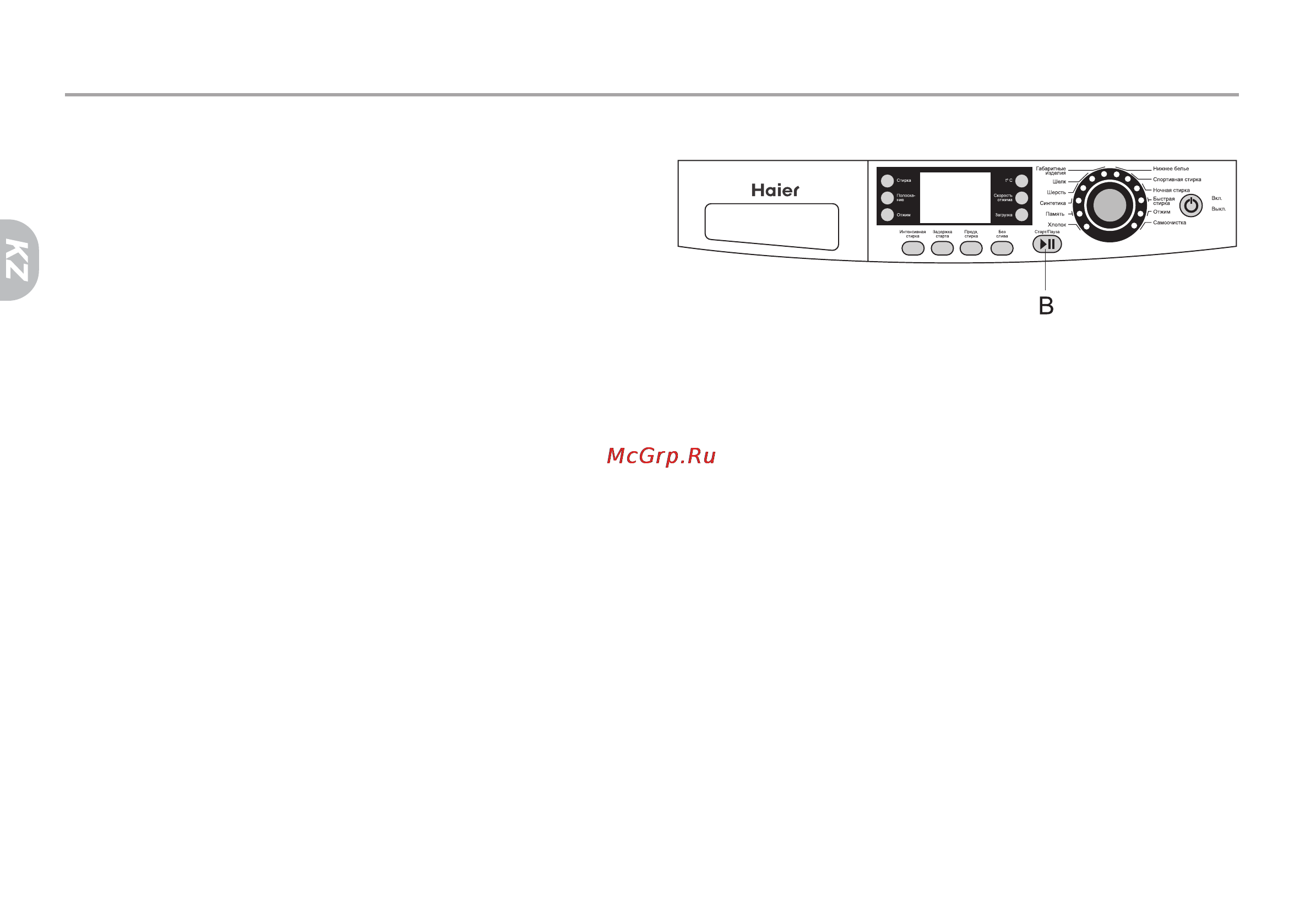 Haier HW-FS1050TXVE [54/78] Жұмыс режимдері