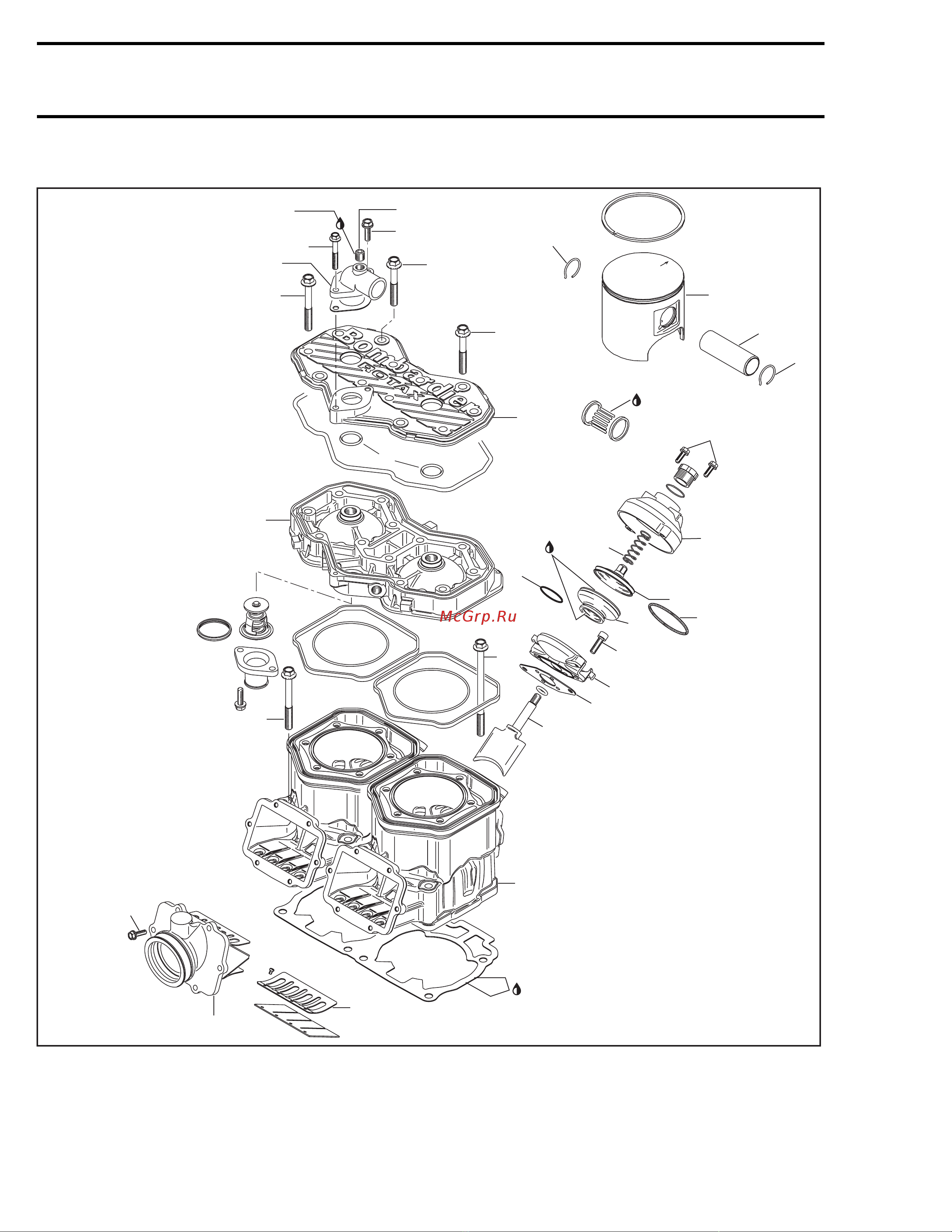 Ski-Doo Ski Doo MX Z 2005 [114/1429] Section 03 engines subsection 05 top end