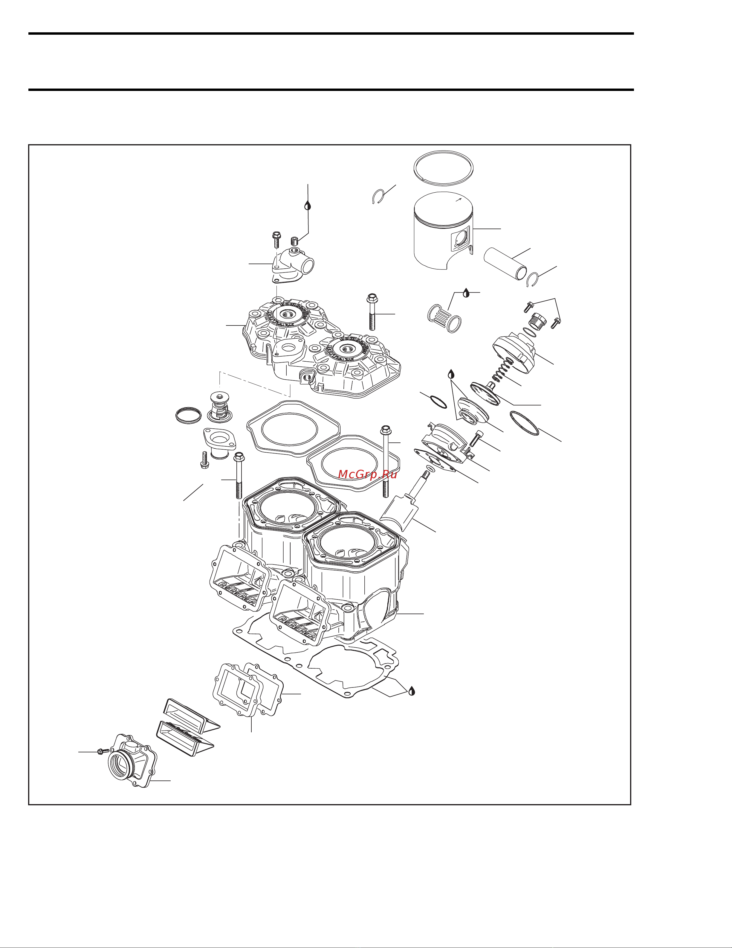 Ski-Doo Ski Doo GTX 2005 [116/1429] Section 03 engines subsection 05 top end