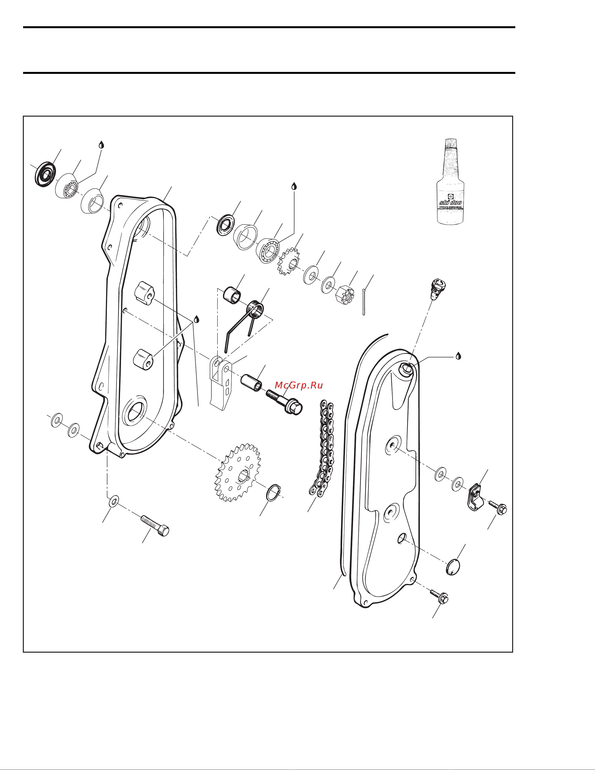 Ski-Doo Ski Doo MX Z 2005 [1260/1429] Section 07 transmission subsection 06 chaincase