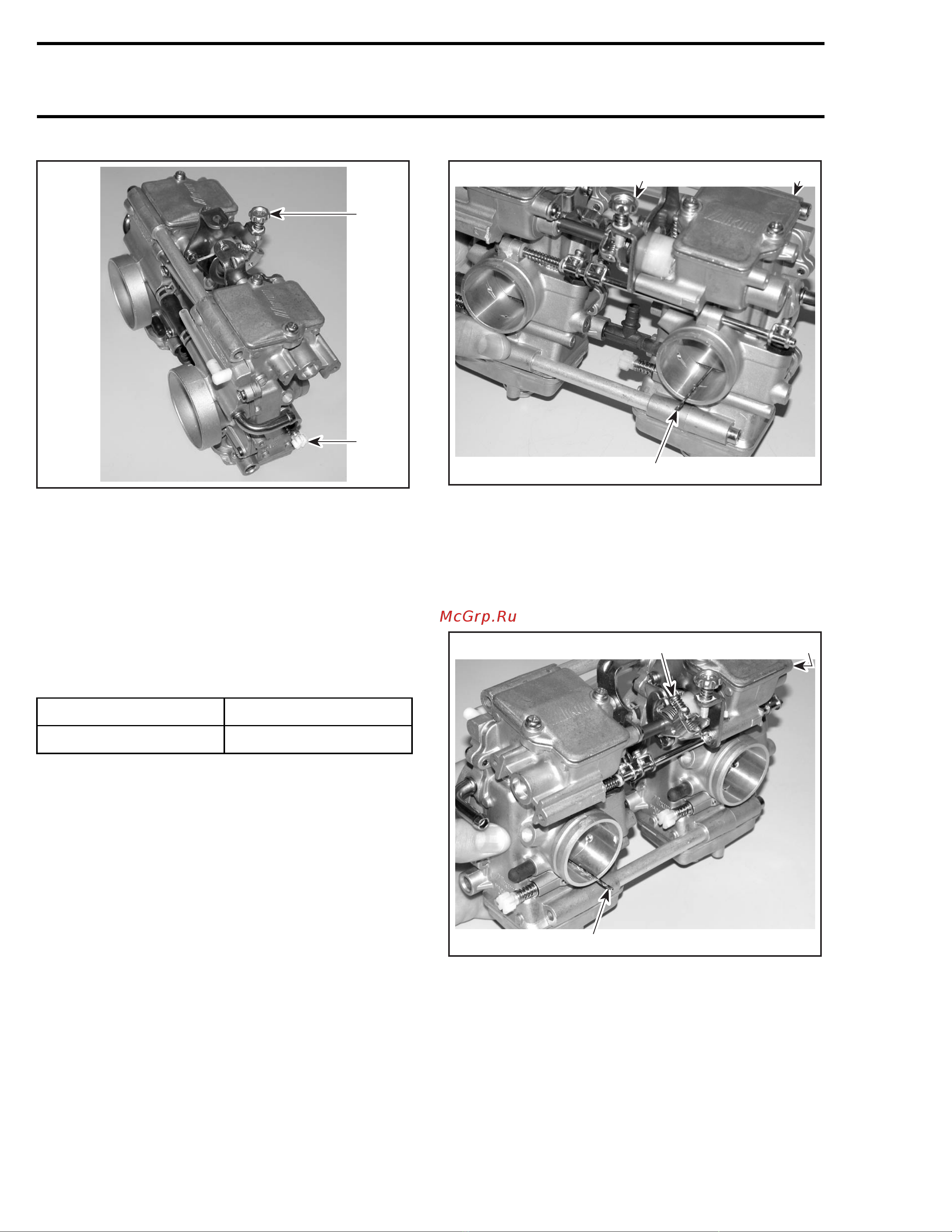 Ski-Doo Ski Doo MX Z 2005 [209/1429] Carburetor synchronization and throttle slide height preliminary idle speed adjustment