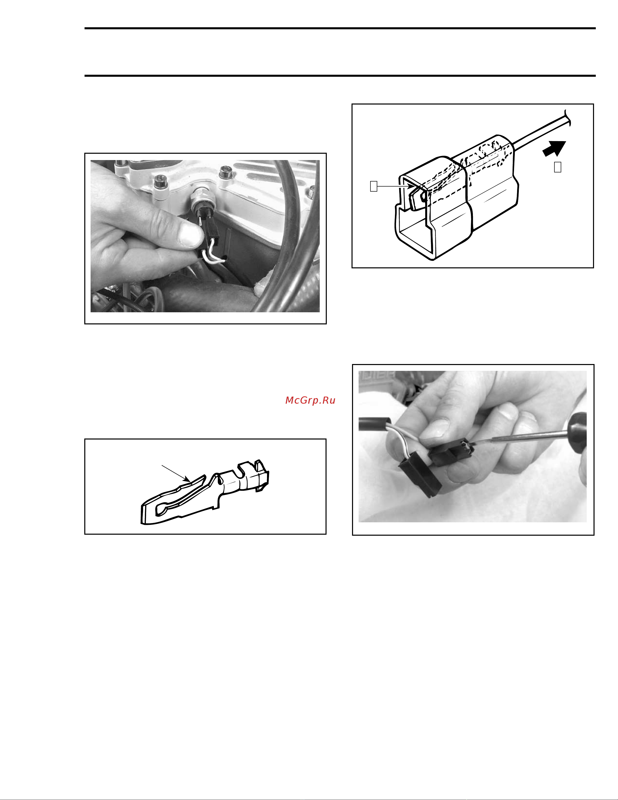 Ski-Doo Ski Doo MX Z 2005 [838/1429] Tab and receptacle connectors removal
