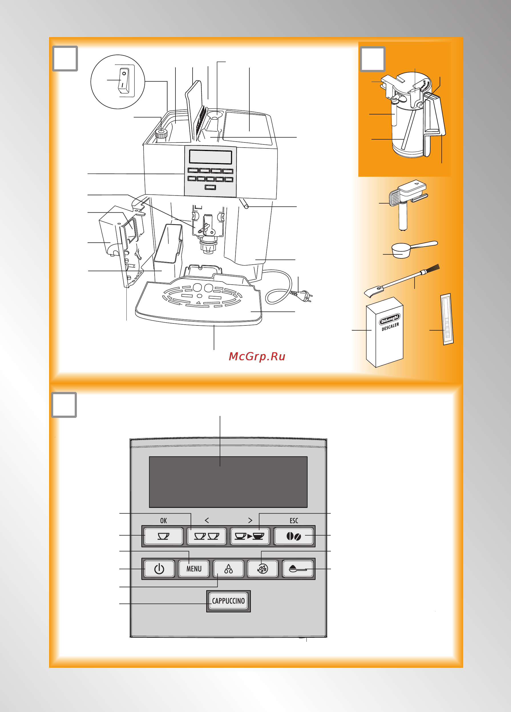 Delonghi ESAM04.350.S Инструкция по эксплуатации онлайн [2/20] 12040