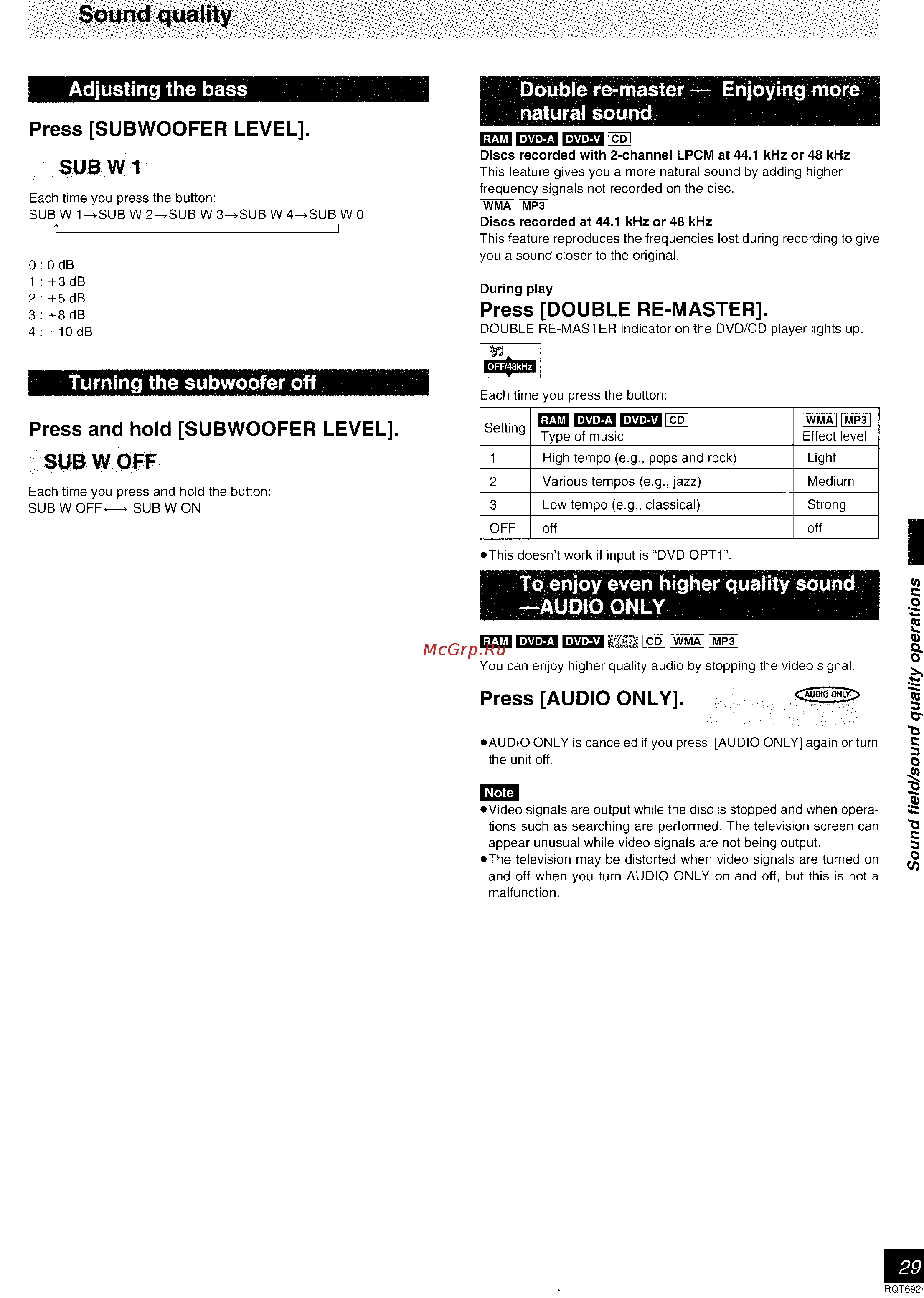 Panasonic SC-DT310 [66/77] Идя
