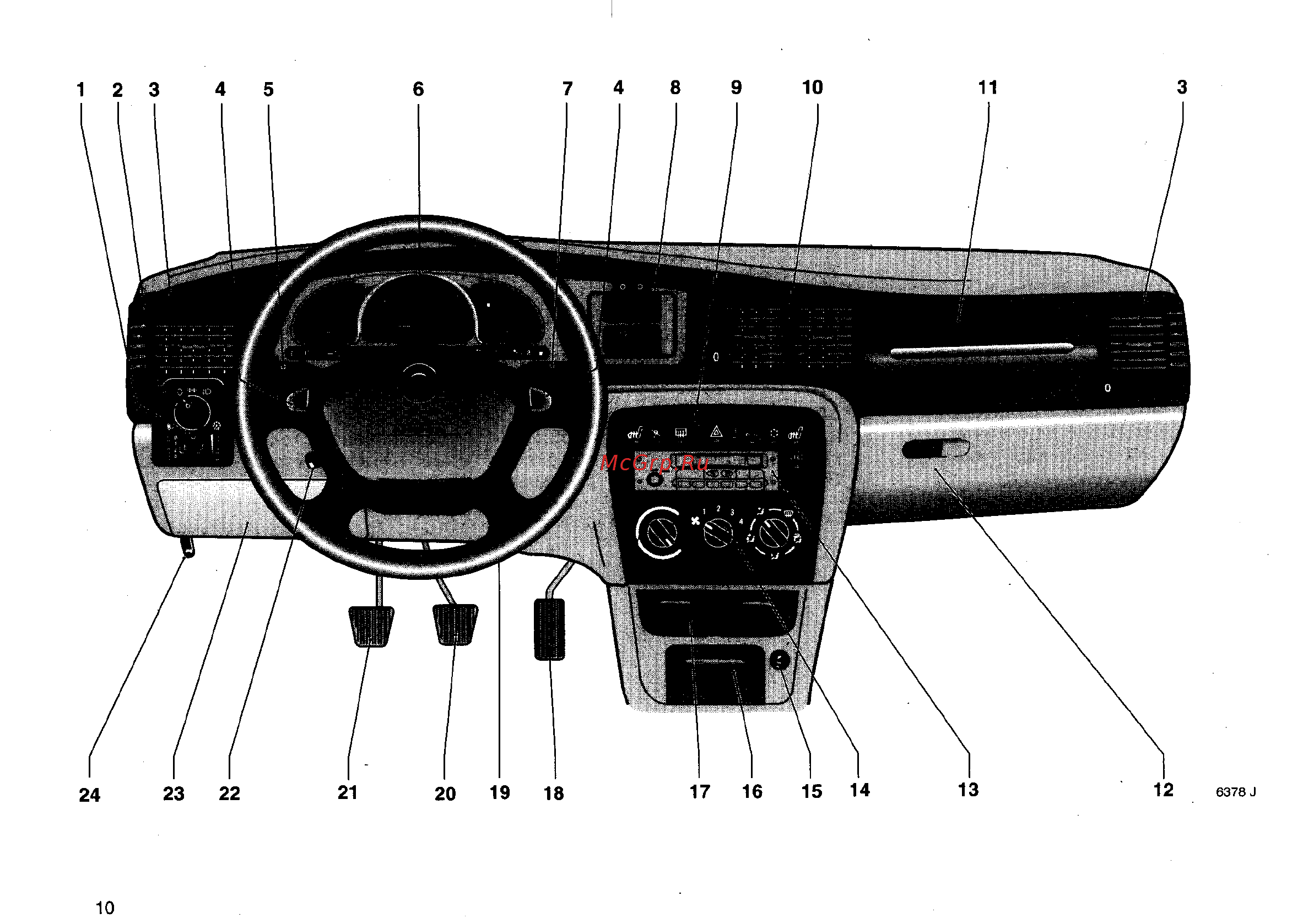 Opel Vectra B Инструкция по эксплуатации онлайн [10/246] 12075