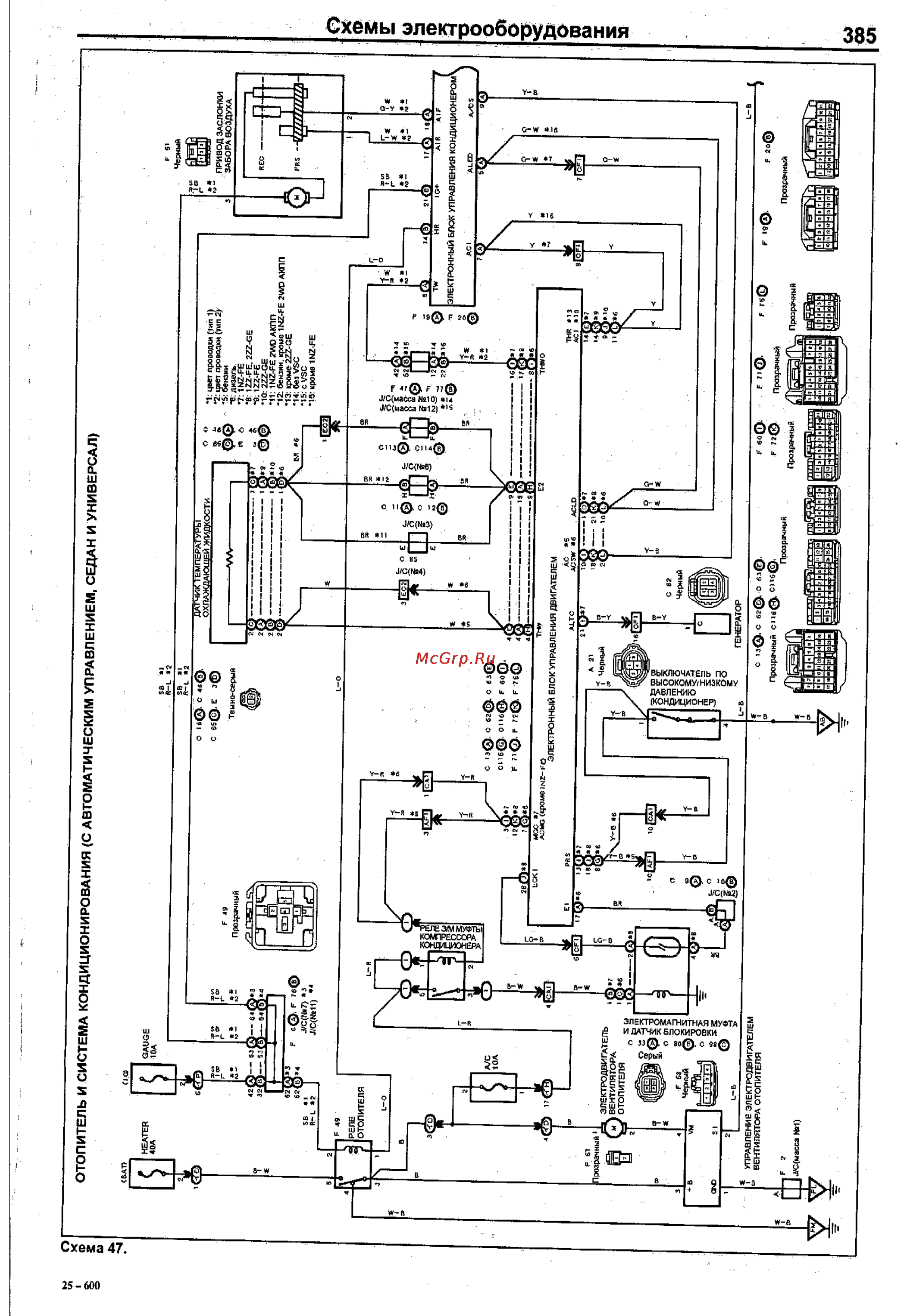 Toyota Corolla 2000-2002 [377/390] Г г0 в