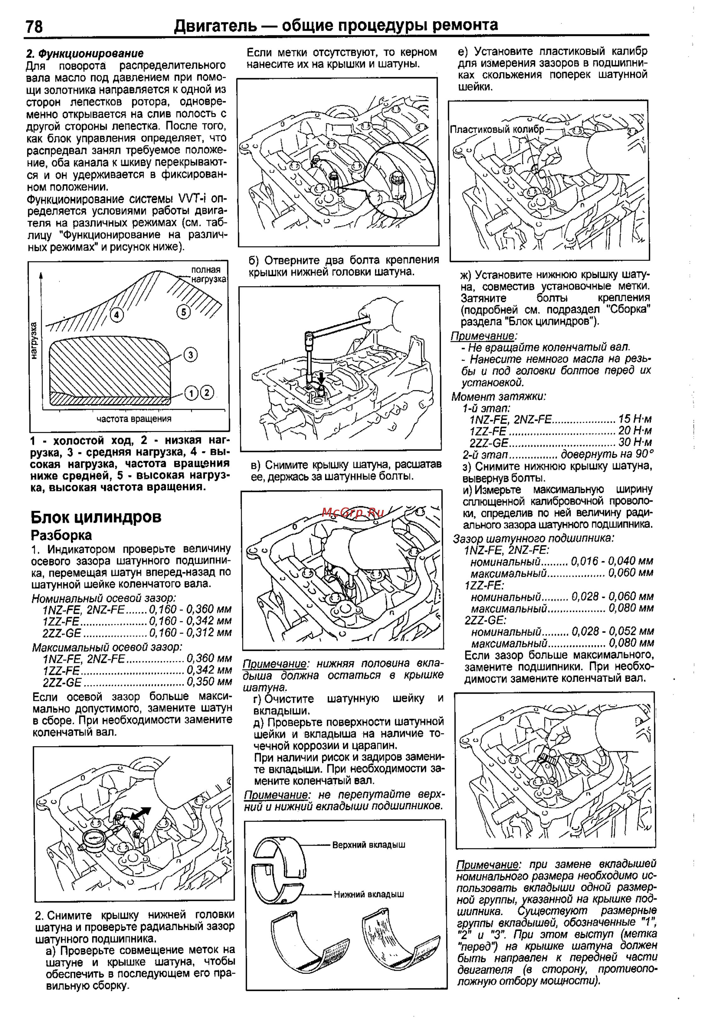 Toyota Corolla 2000-2002 [70/390] Двигатель общие процедуры ремонта