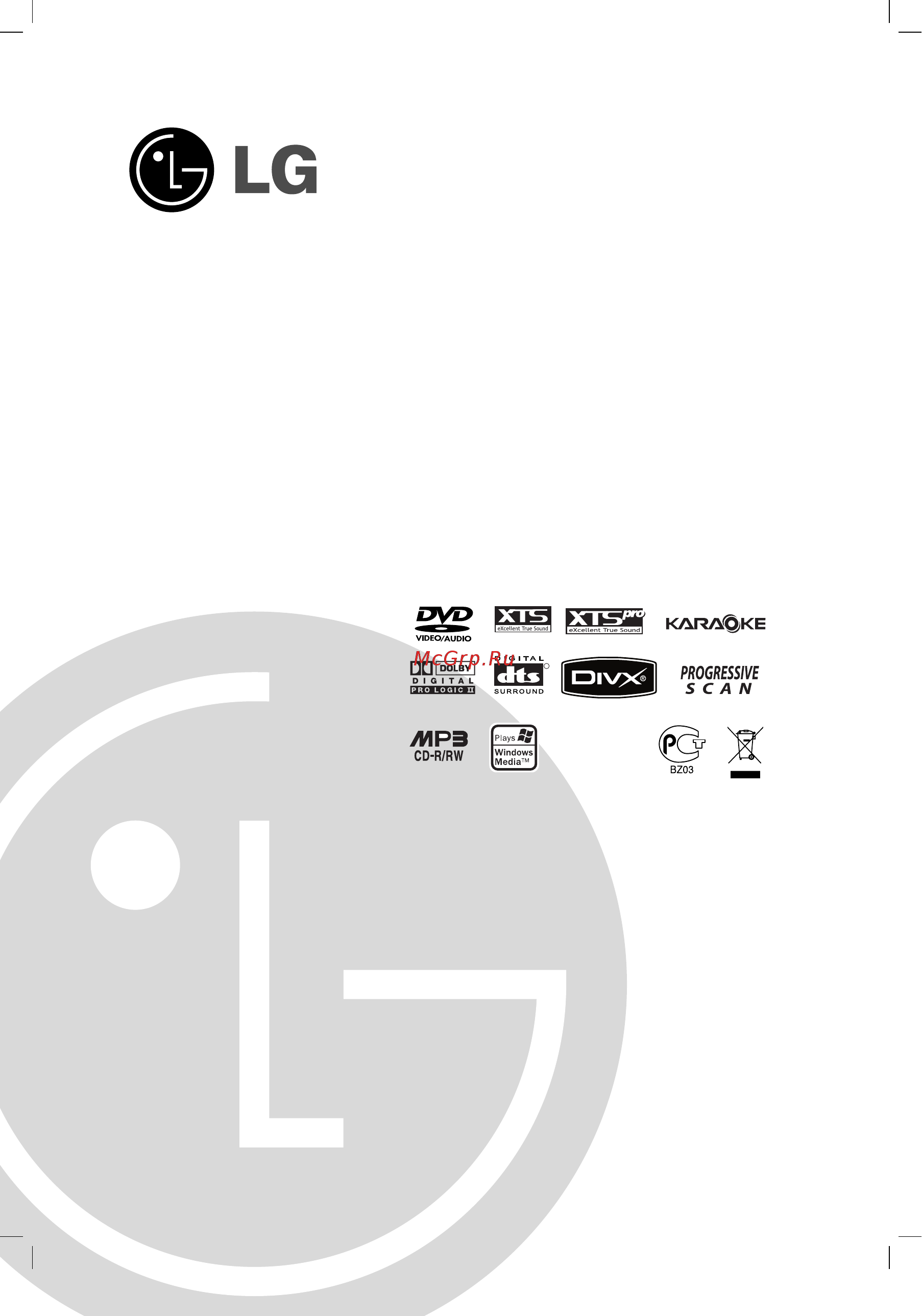 LG XH-TK7620Q Инструкция по эксплуатации онлайн