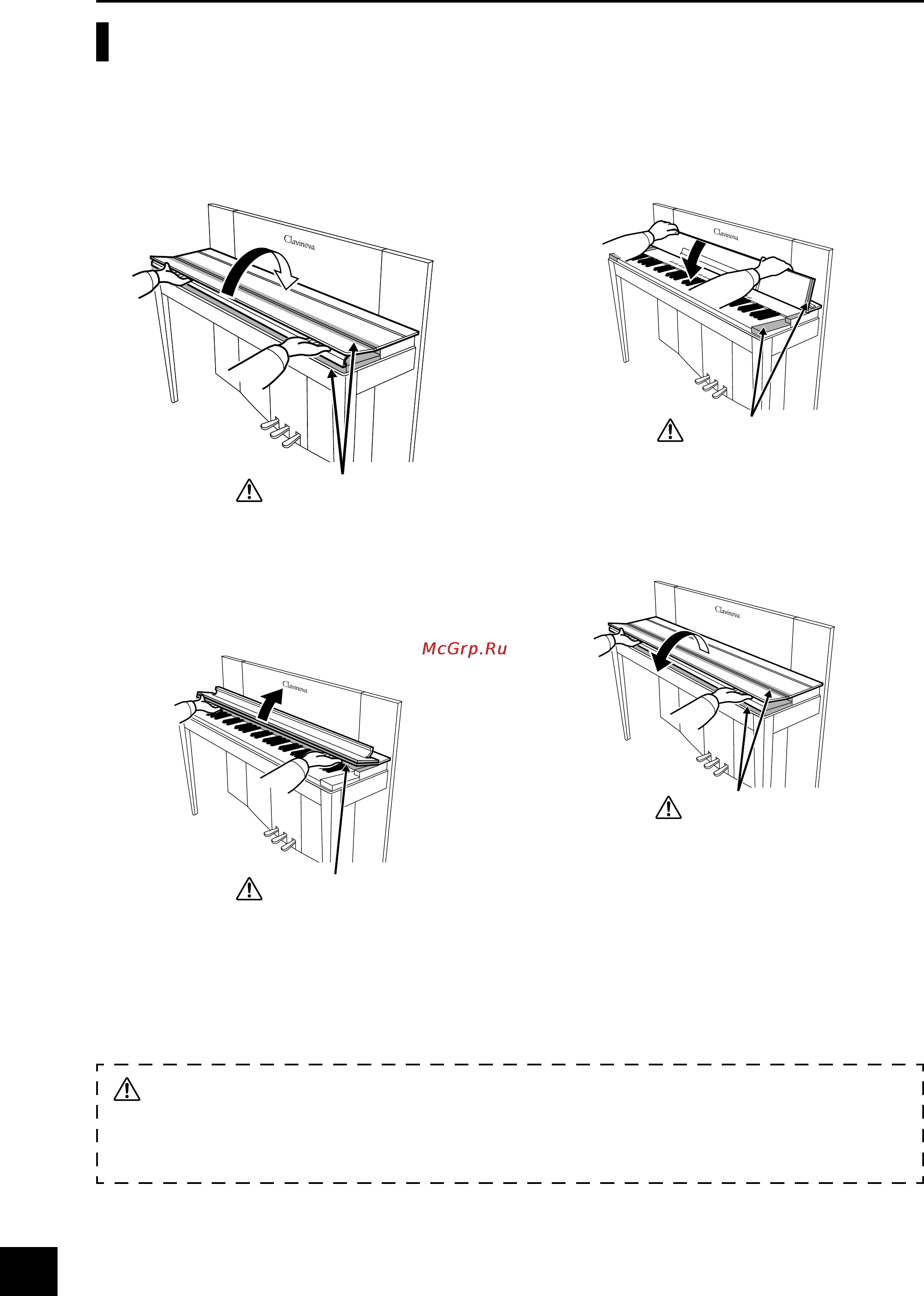 Yamaha CLP-F01PR [10/80] Подготовка к работе