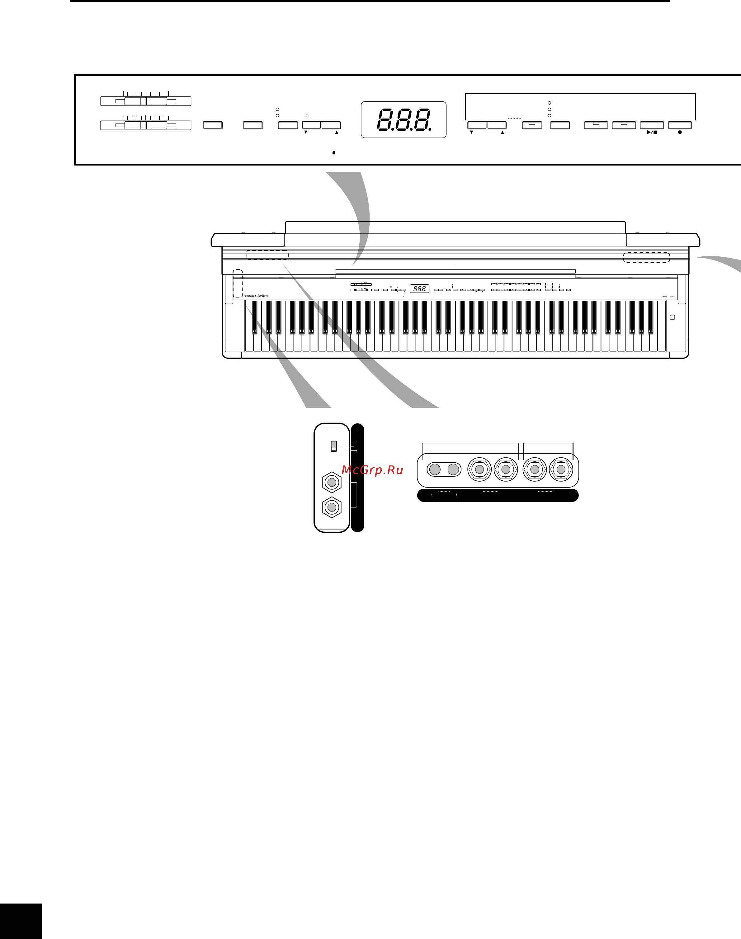 Yamaha CLP-F01PE [16/80] Панель управления
