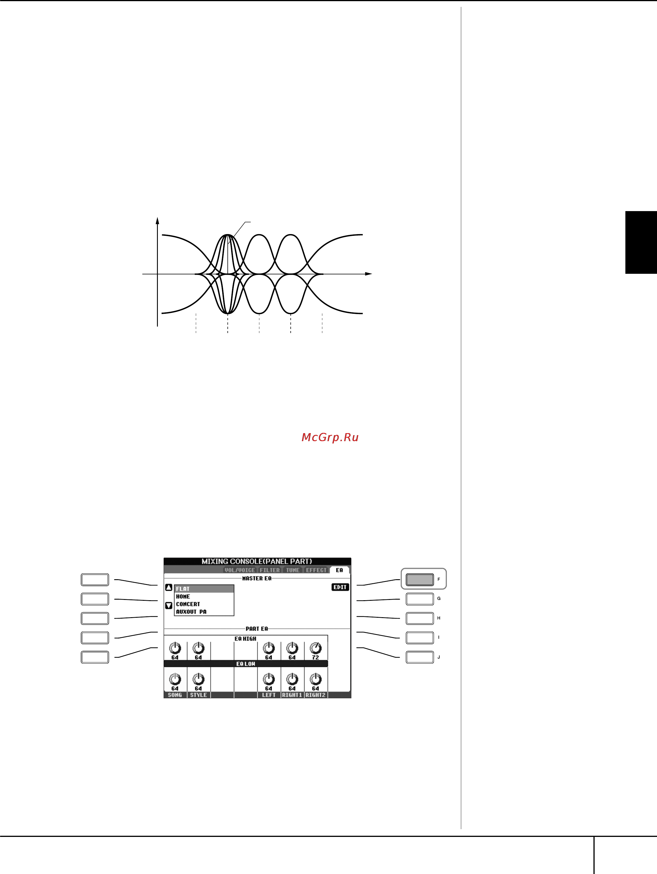 Yamaha CVP 305 [87/220] Eq эквалайзер