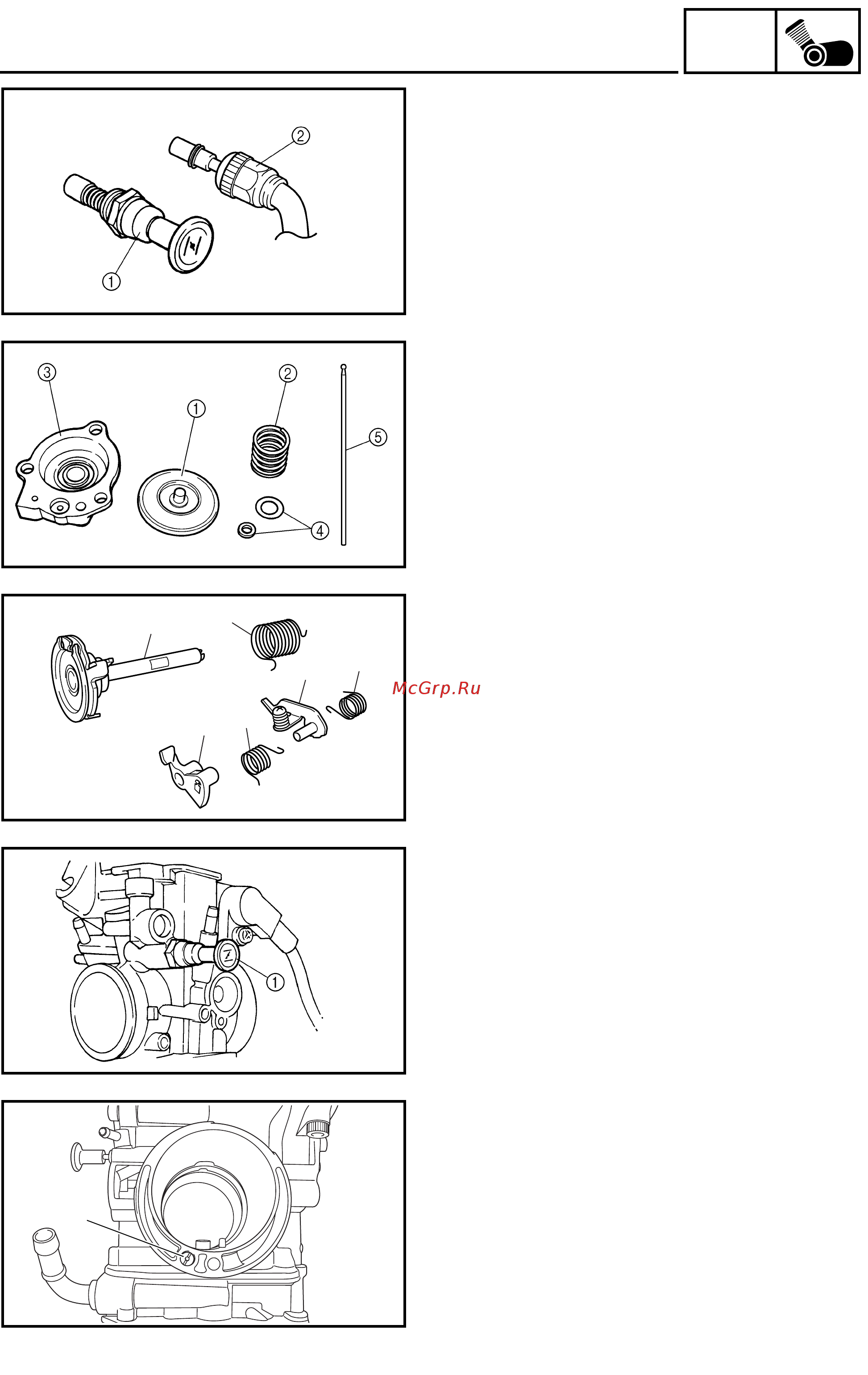 Yamaha WR250F 2003 [118/304] Carburetor