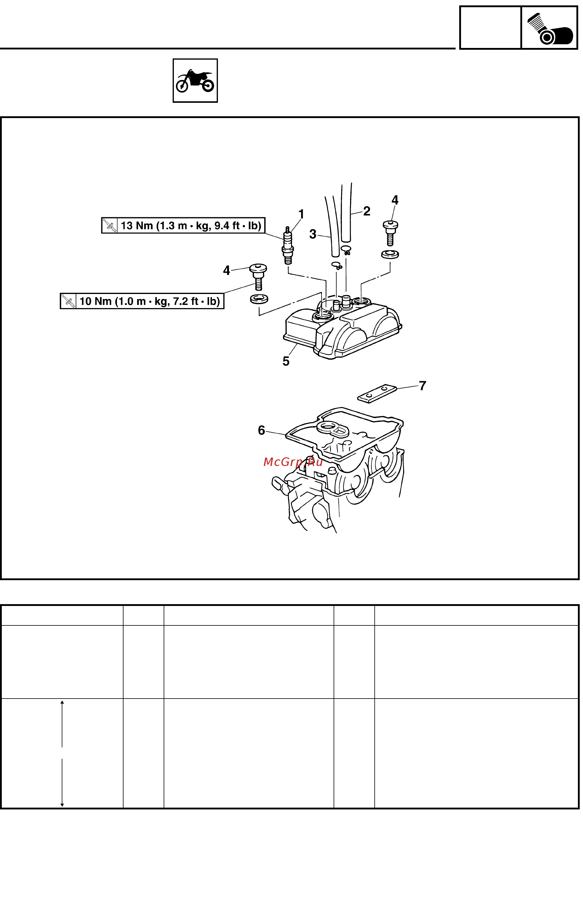 Yamaha WR250F 2003 [125/304] Cylinder head cover