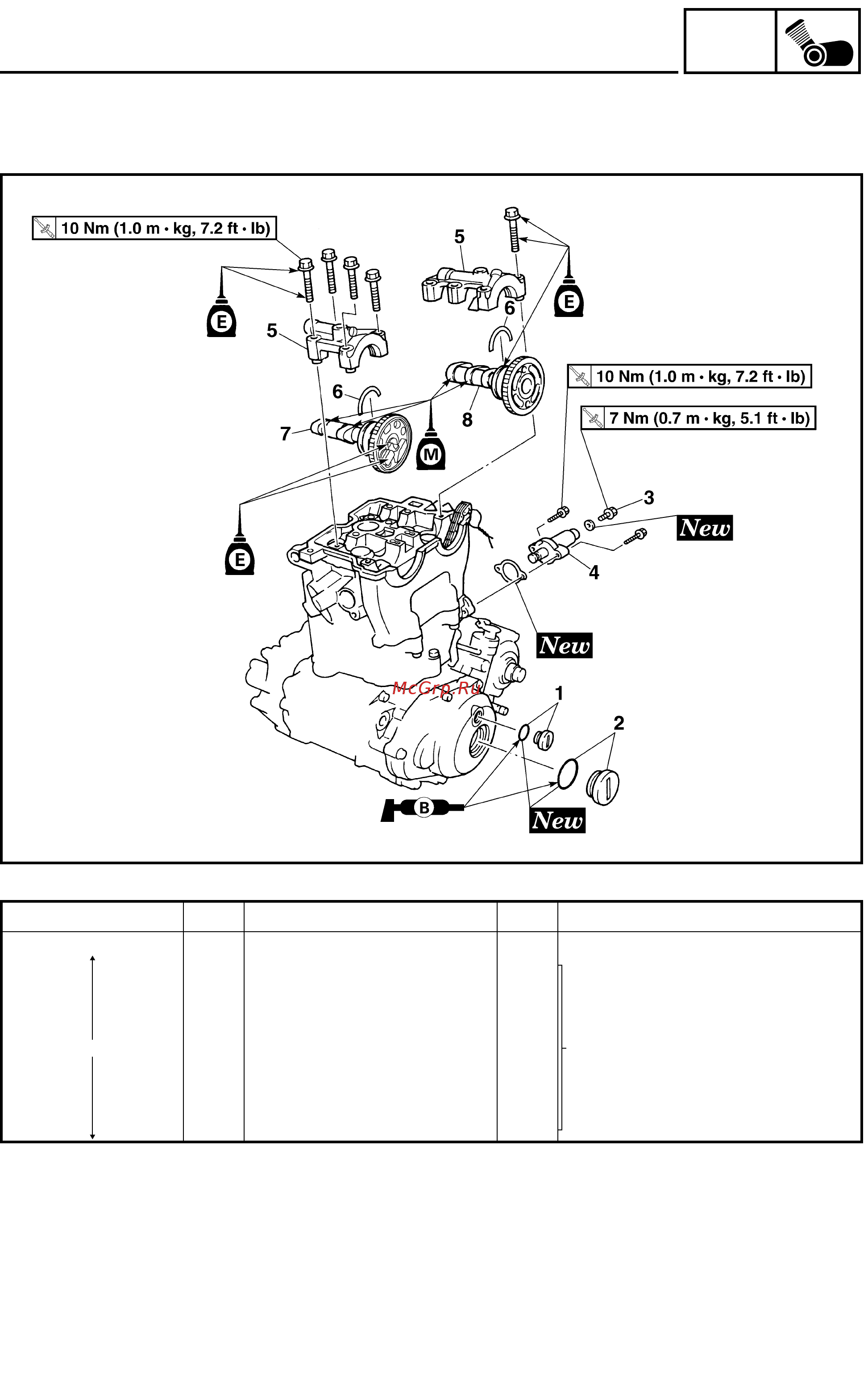 Yamaha WR250F 2003 [126/304] Camshafts