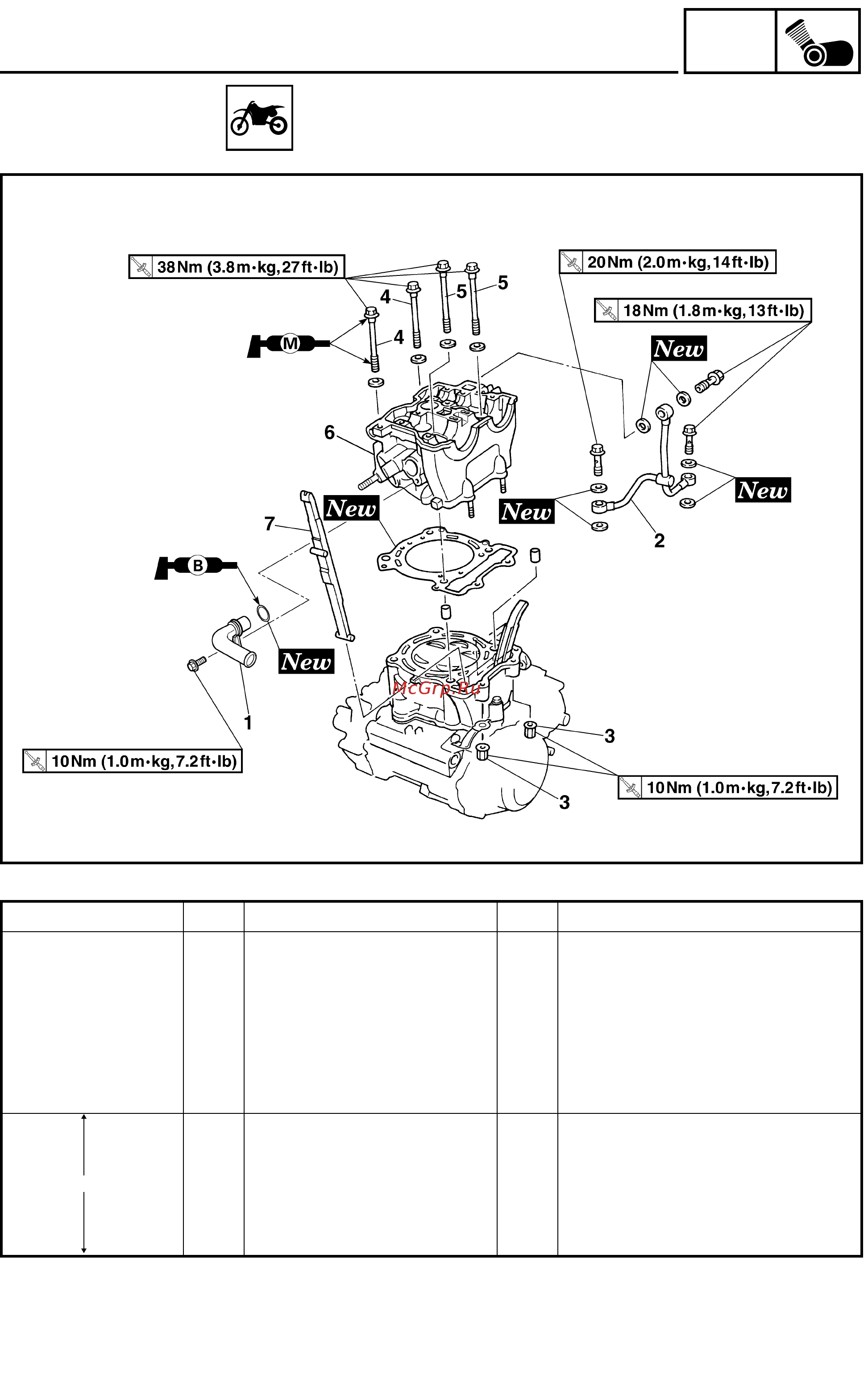 Yamaha WR250F 2003 [134/304] Cylinder head