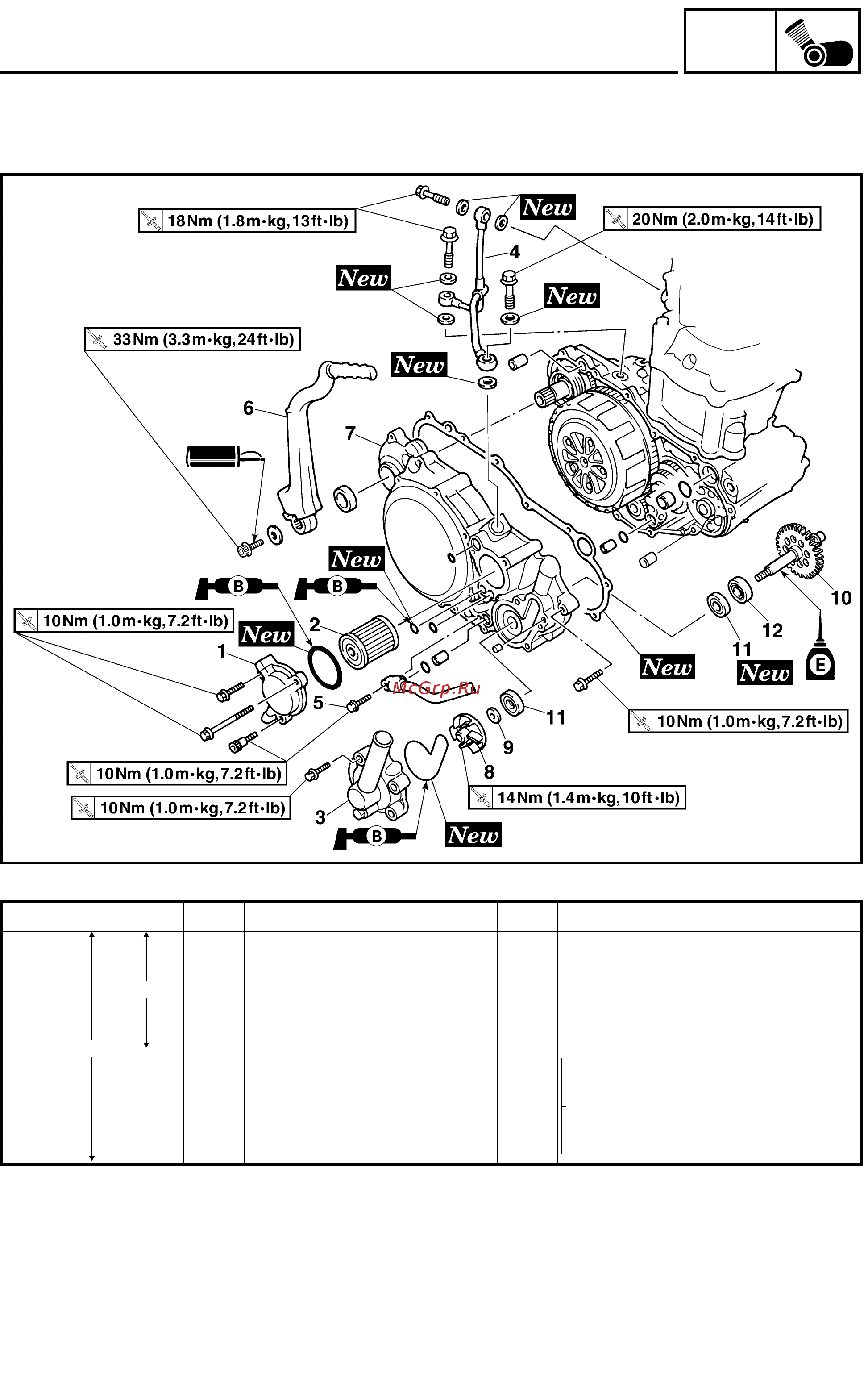 Yamaha WR250F 2003 [161/304] Oil filter element water pump and right crankcase cover