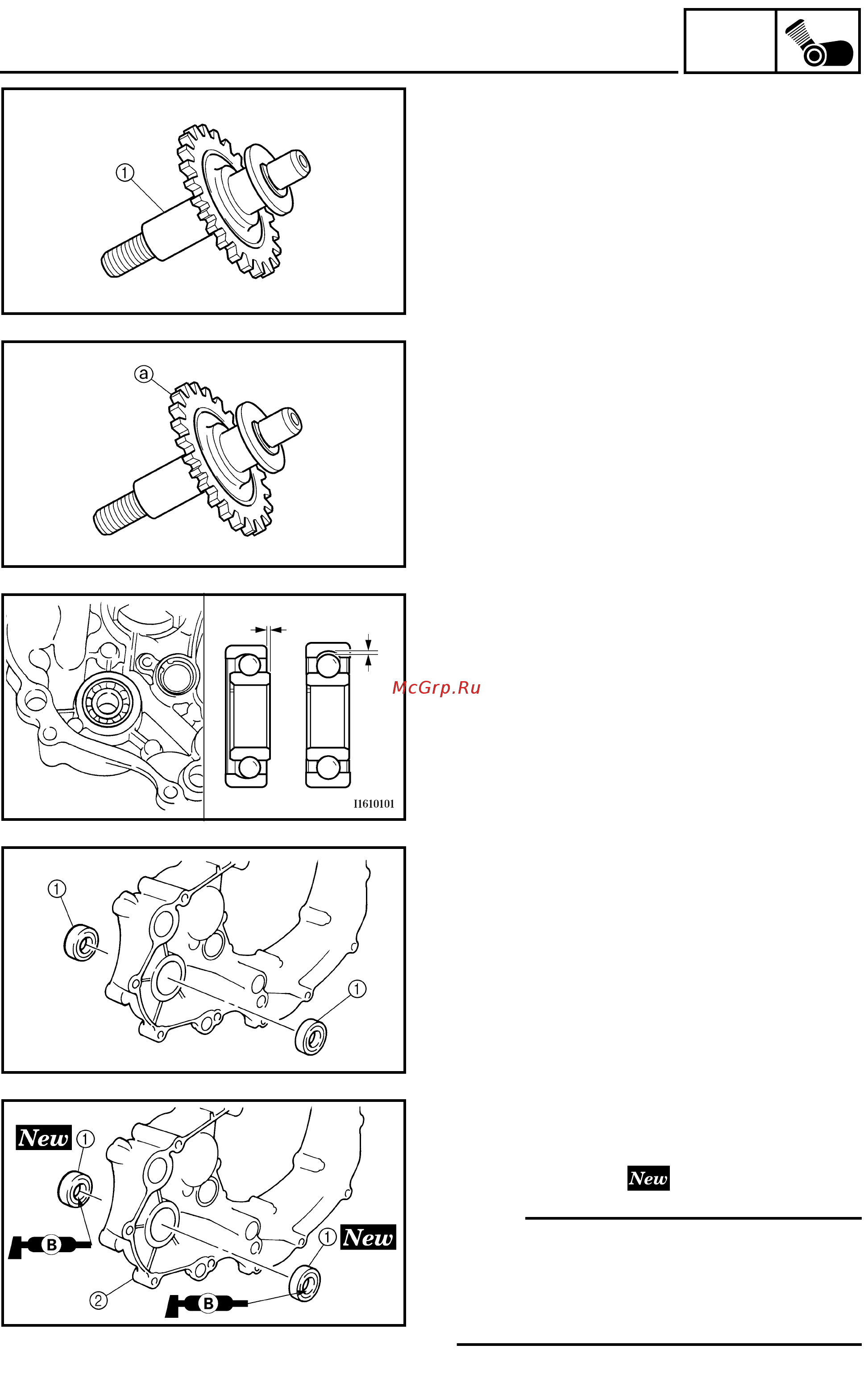 Yamaha WR250F 2003 [163/304] Oil filter element water pump and right crankcase cover