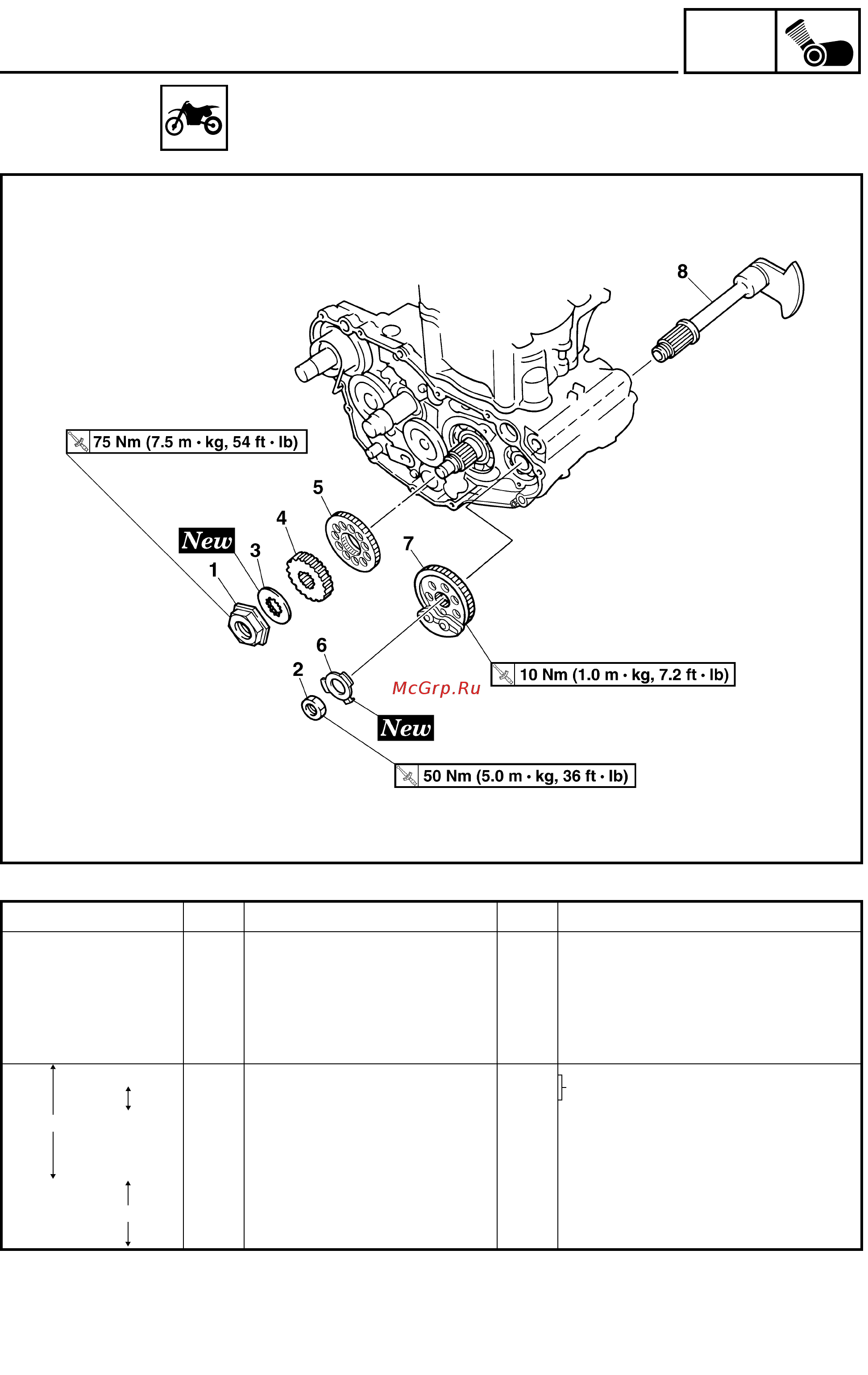 Yamaha WR250F 2003 [167/304] Balancer