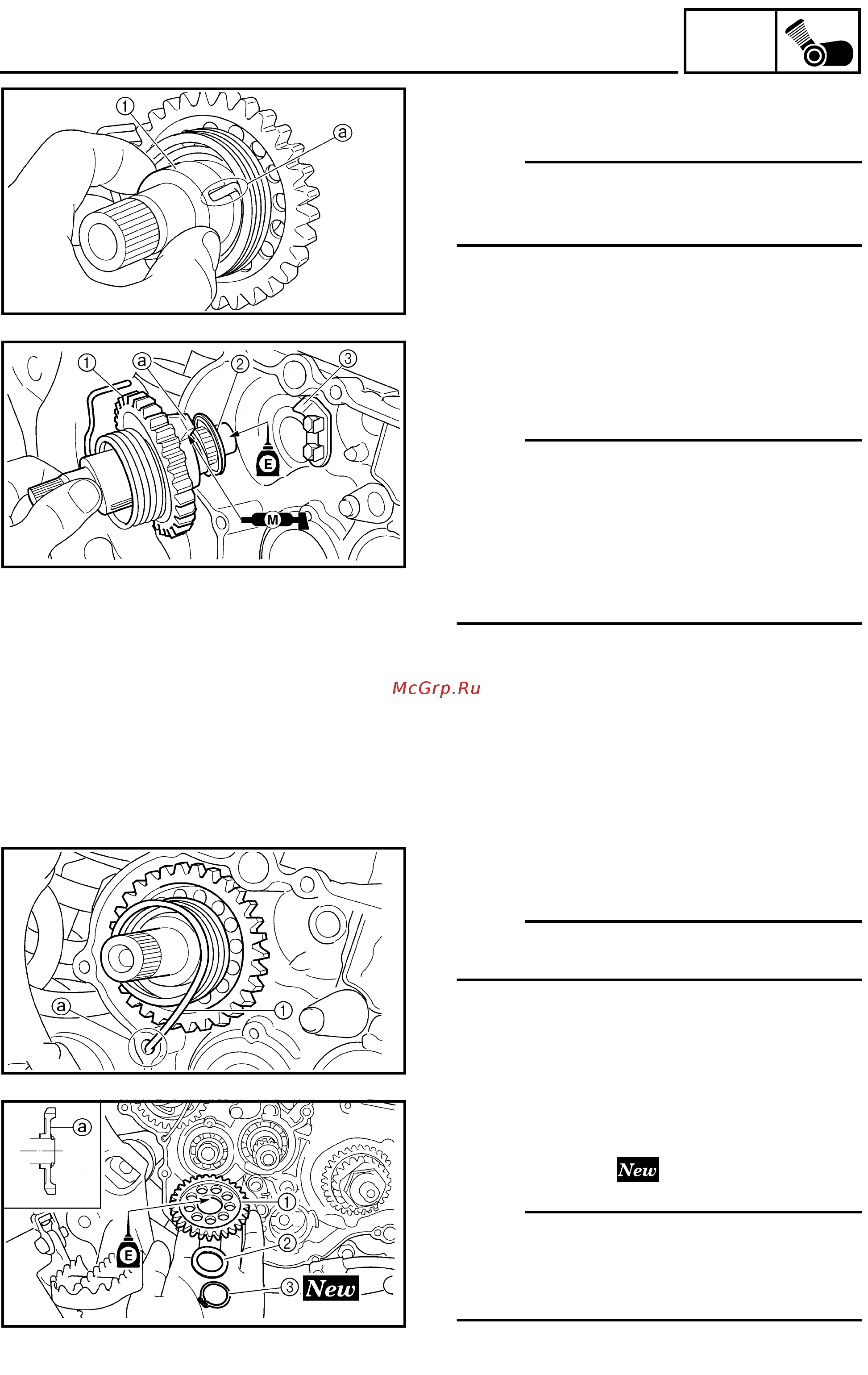 Yamaha WR250F 2003 [181/304] Kick shaft and shift shaft