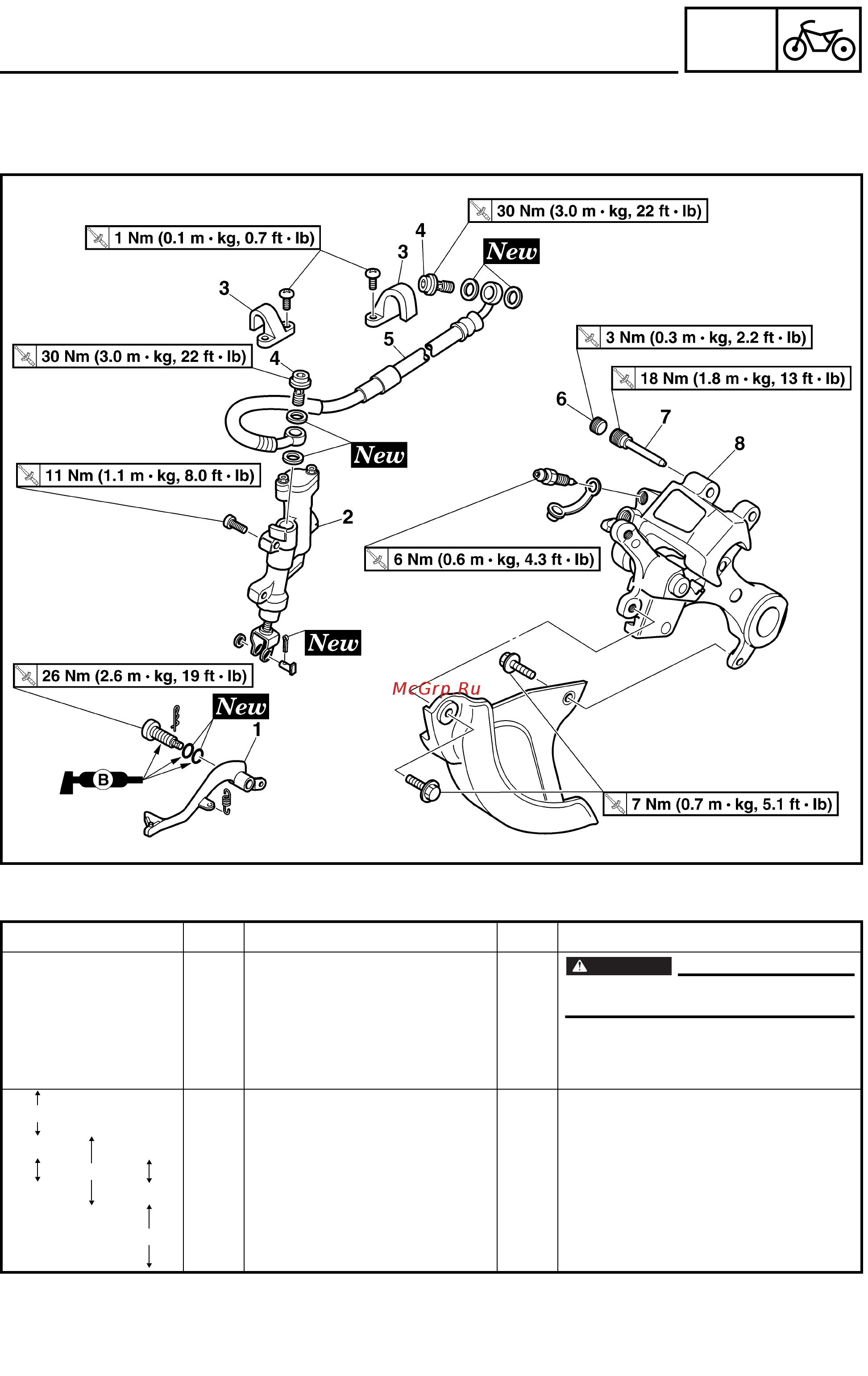 Yamaha WR250F 2003 [215/304] Front brake and rear brake
