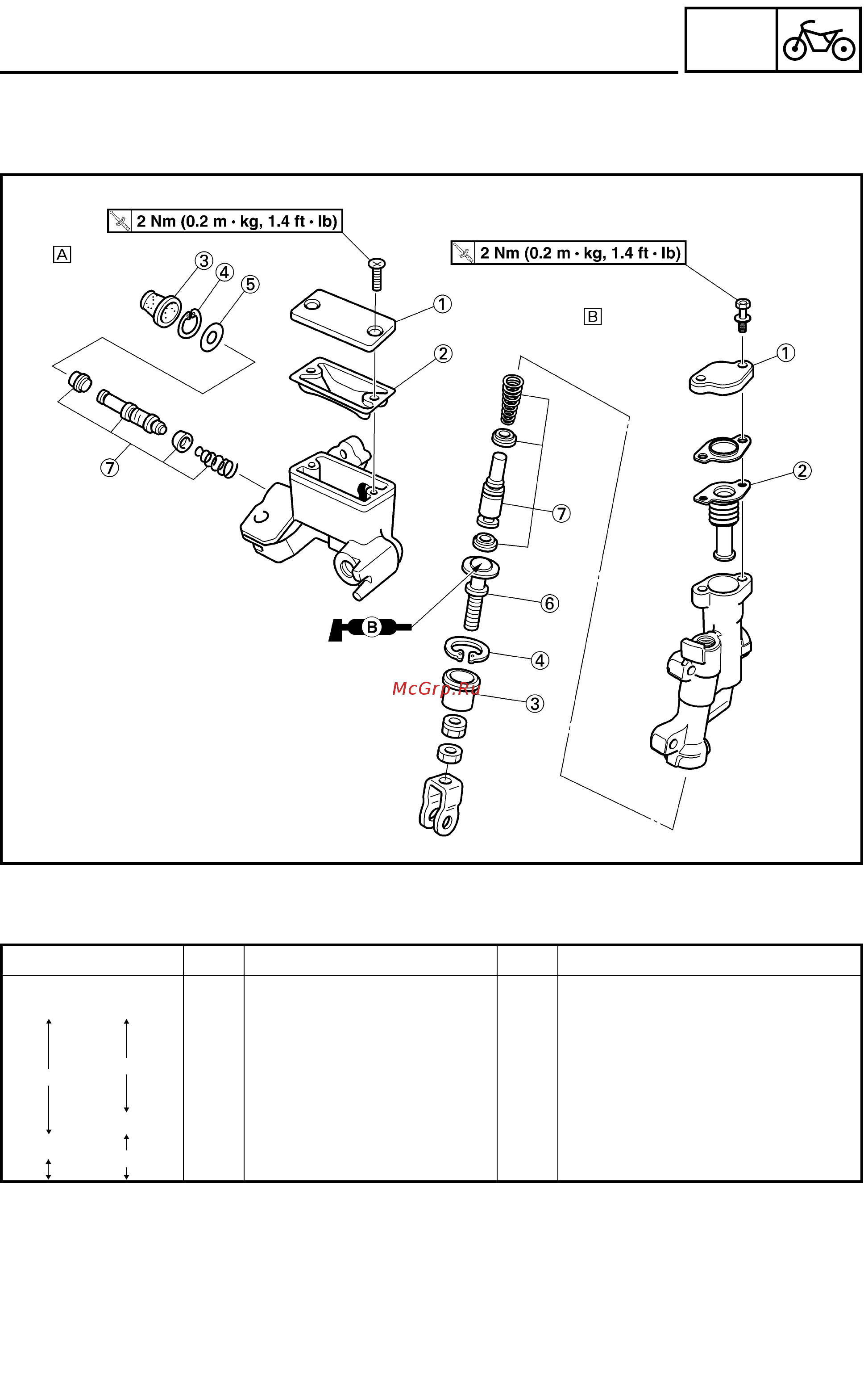 Yamaha WR250F 2003 [217/304] Front brake and rear brake