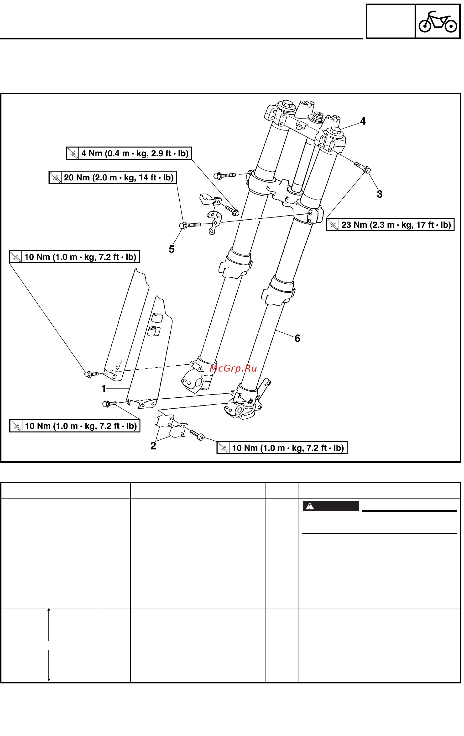 Yamaha WR250F 2003 [230/304] Front fork