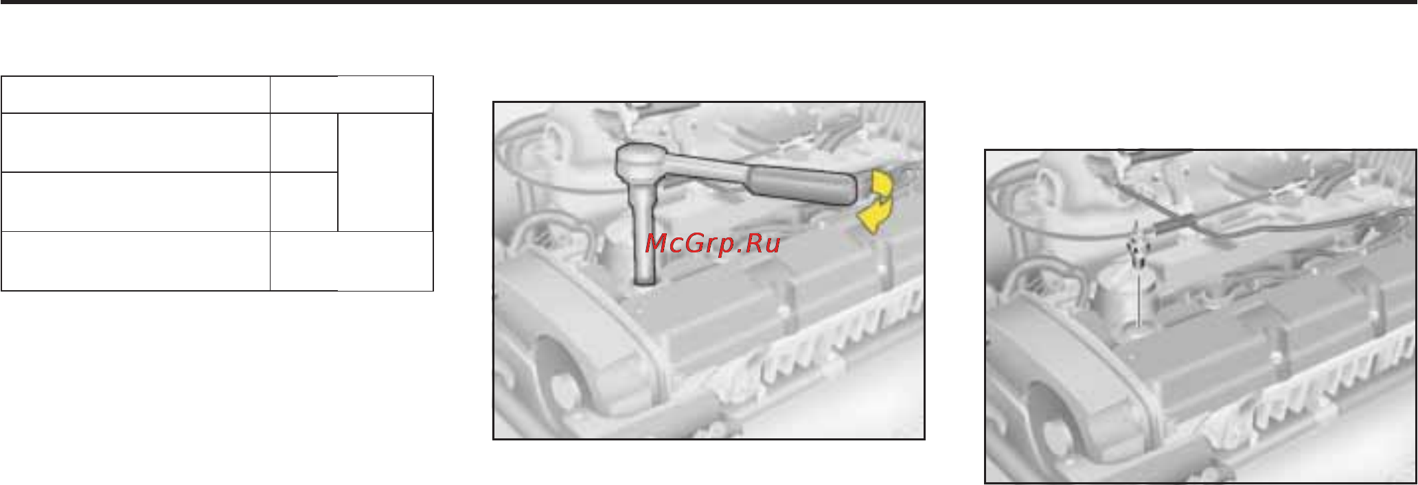 Hyundai TRAJET [211/251] Свечи зажигания рекомендуемого типа
